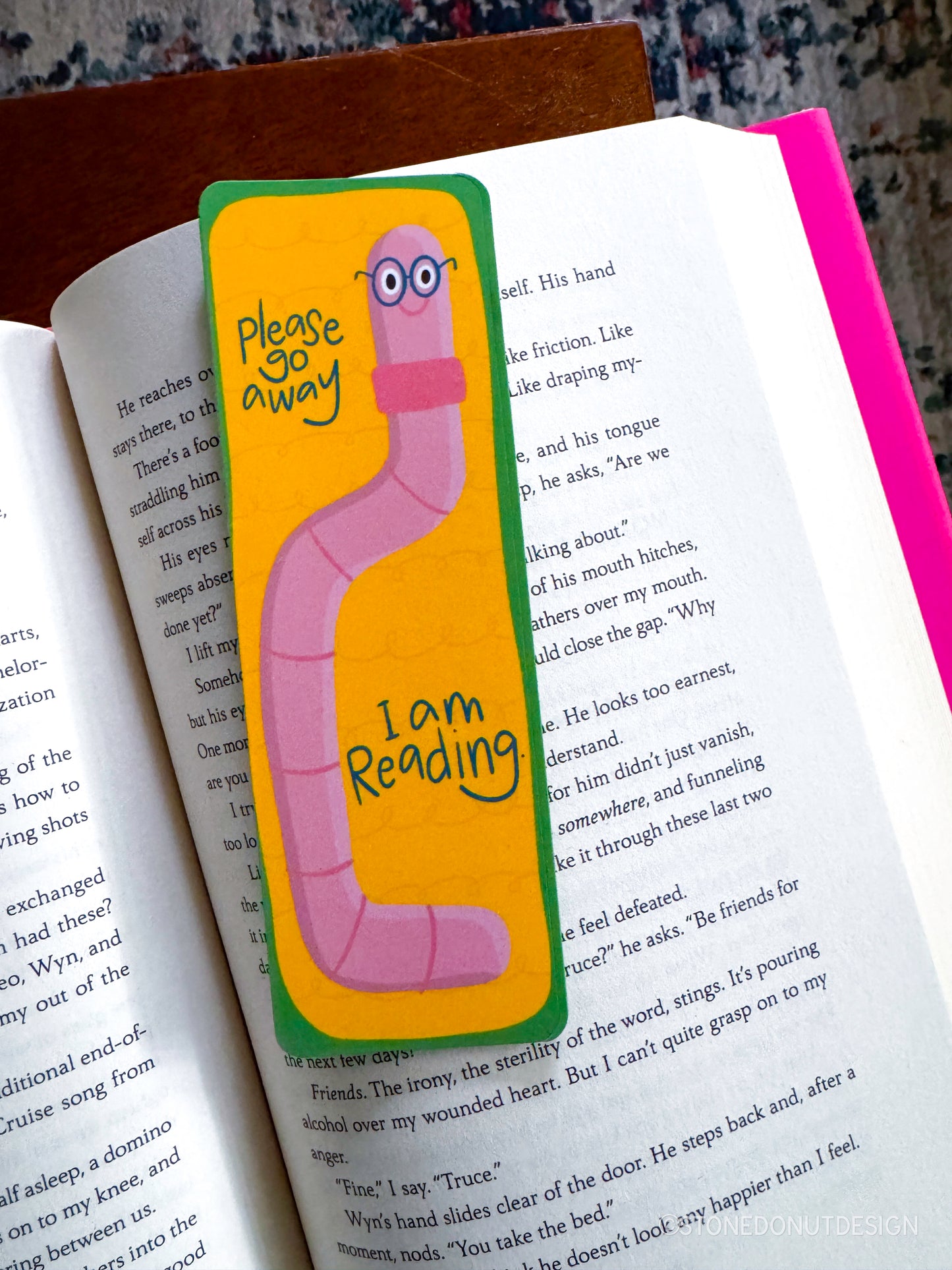 Bookworm Matte Bookmark