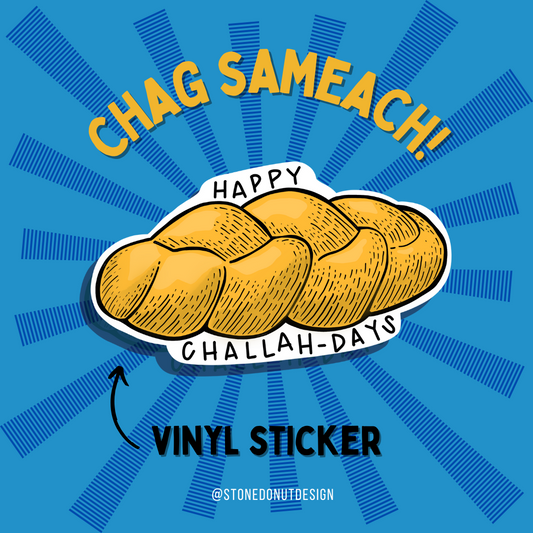 Challah Days Hanukkah Sticker