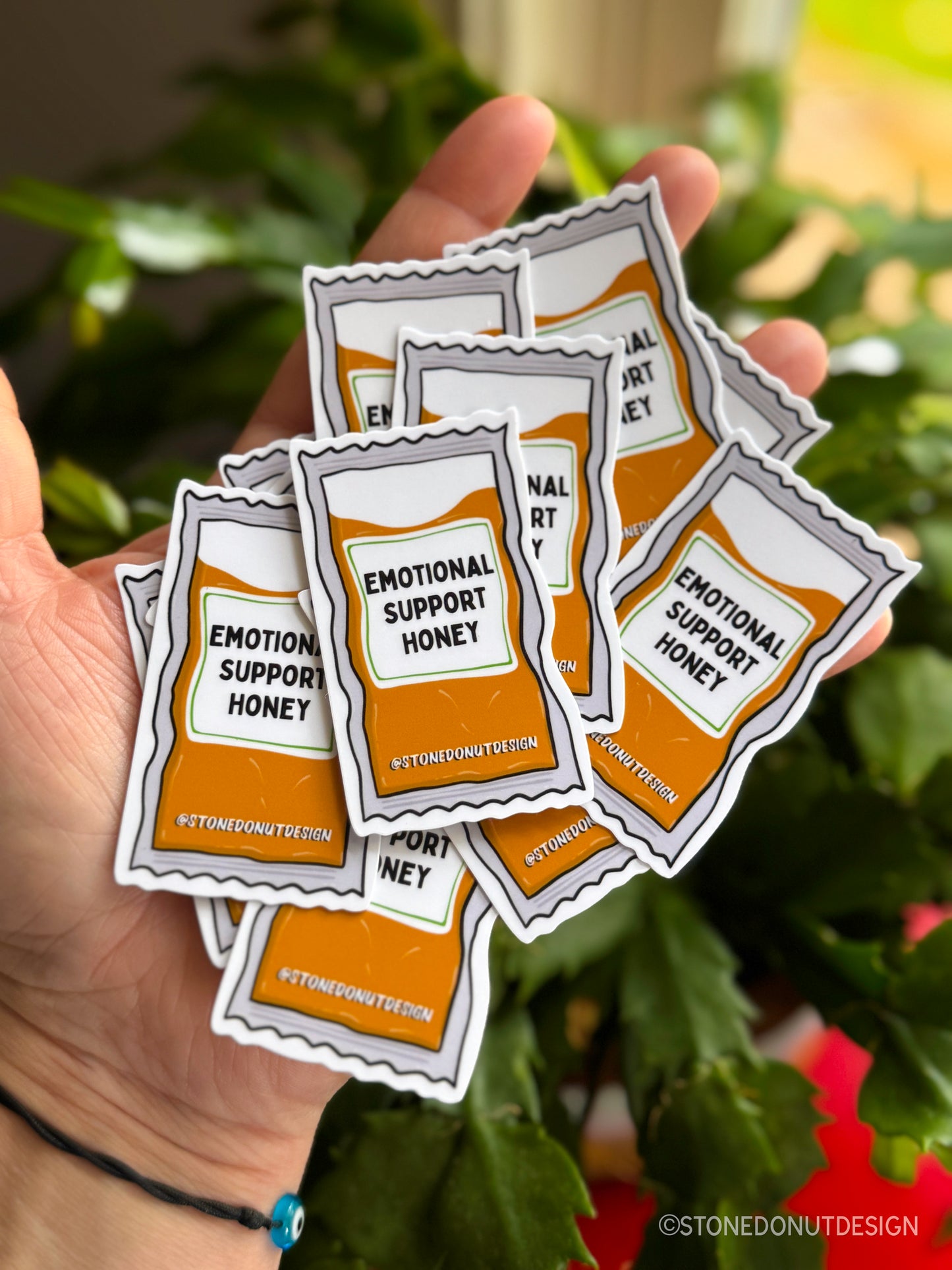 Emotional Support Honey Packet Sticker