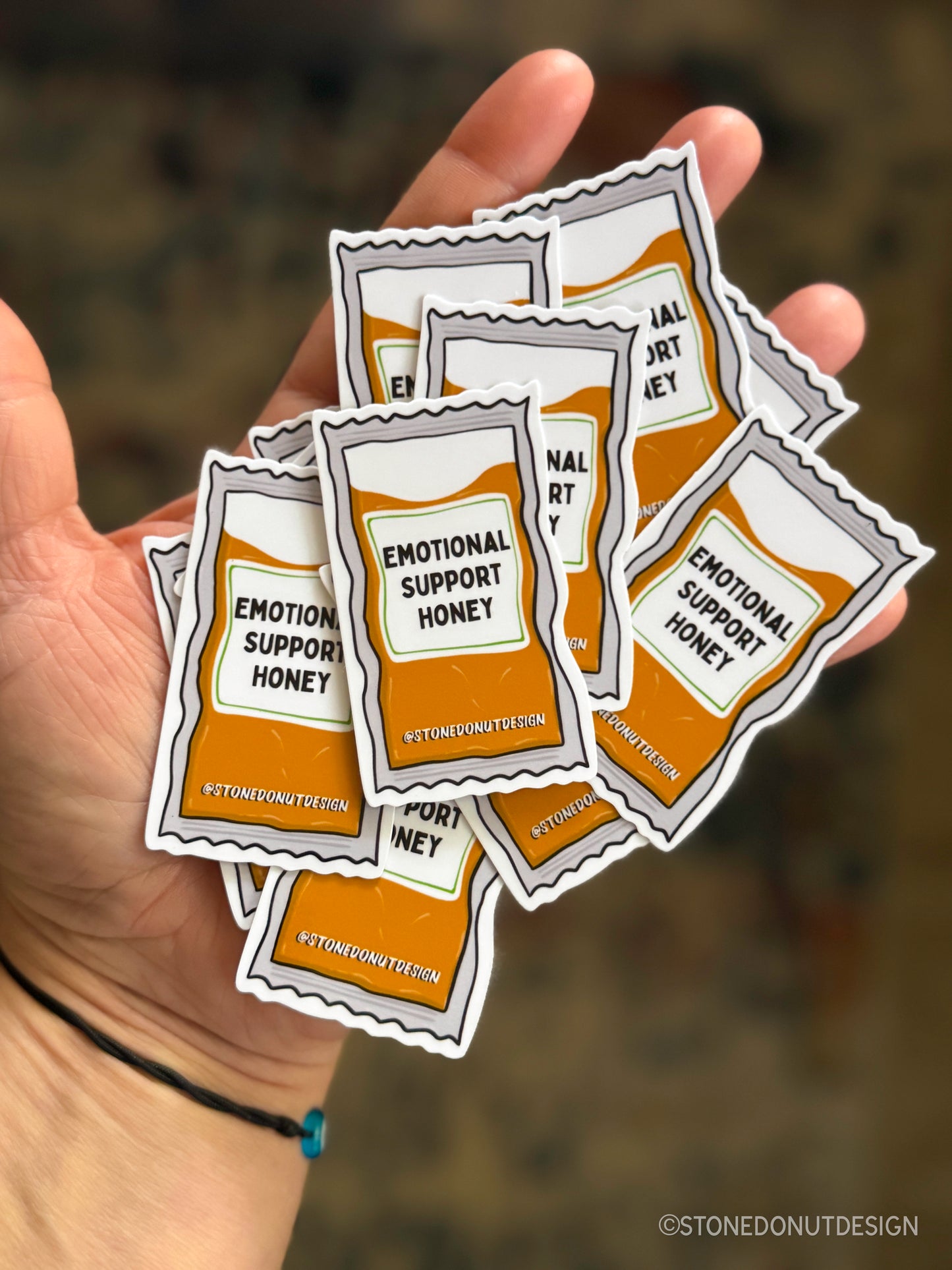 Emotional Support Honey Packet Sticker