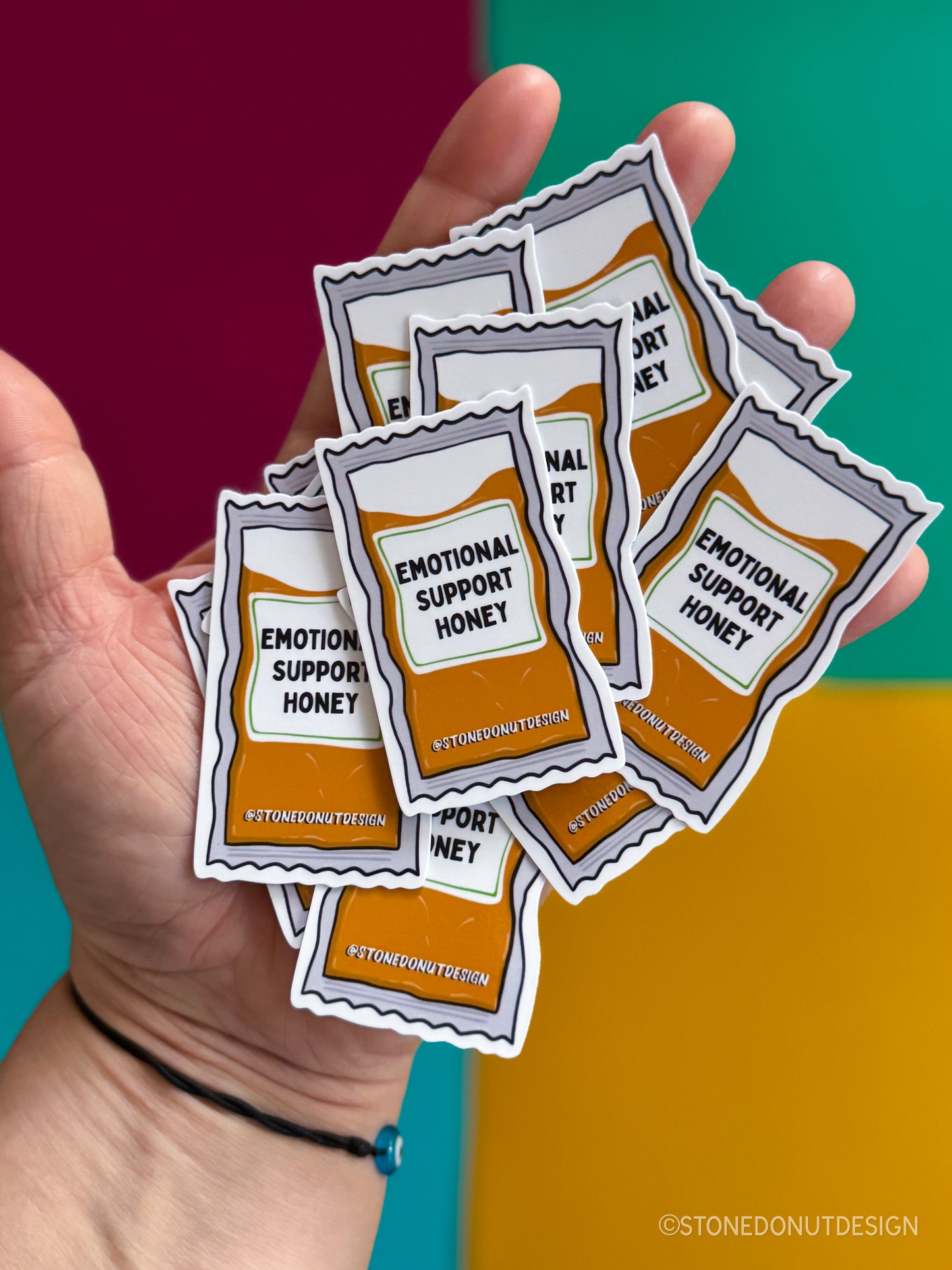 Emotional Support Honey Packet Sticker