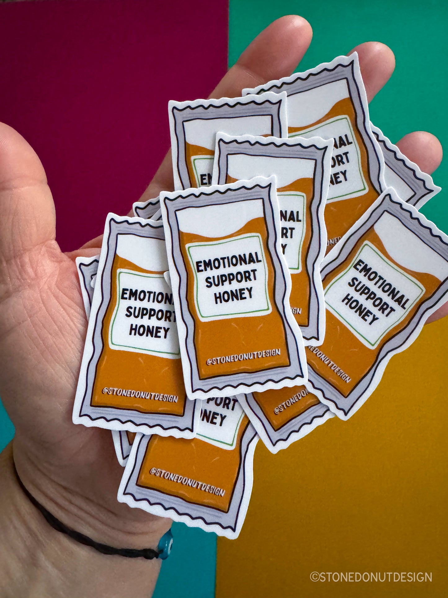 Emotional Support Honey Packet Sticker