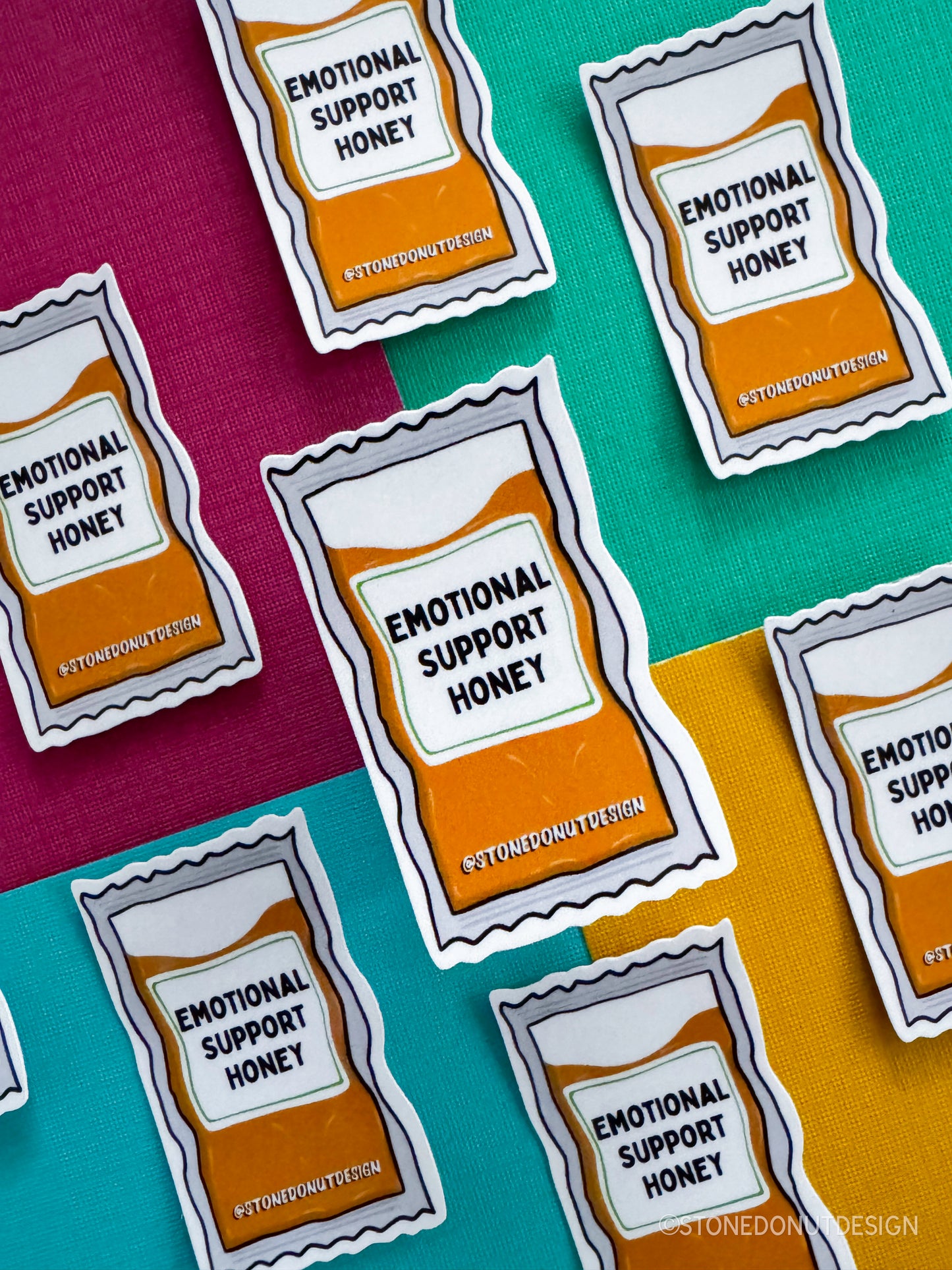 Emotional Support Honey Packet Sticker