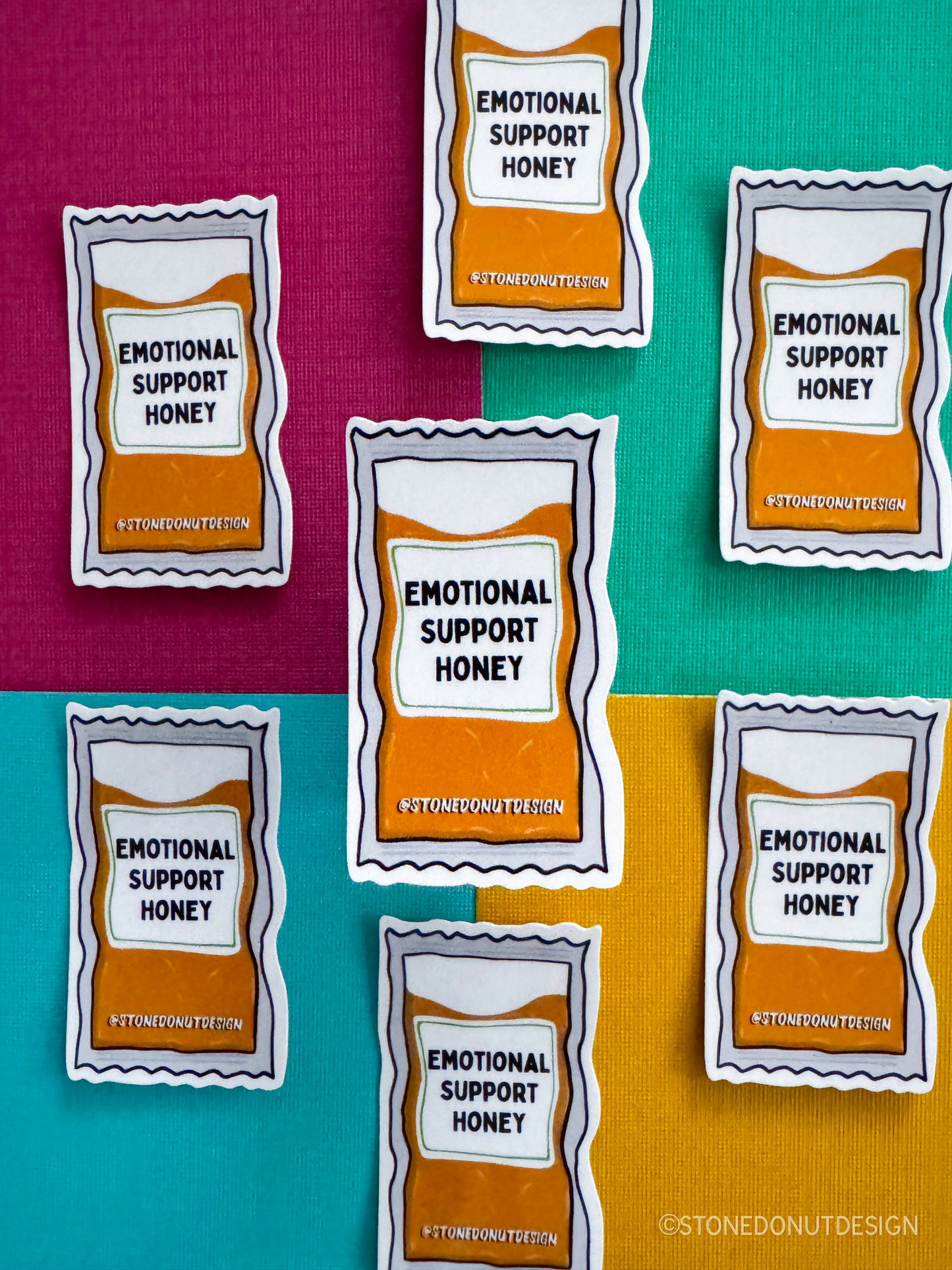 Emotional Support Honey Packet Sticker