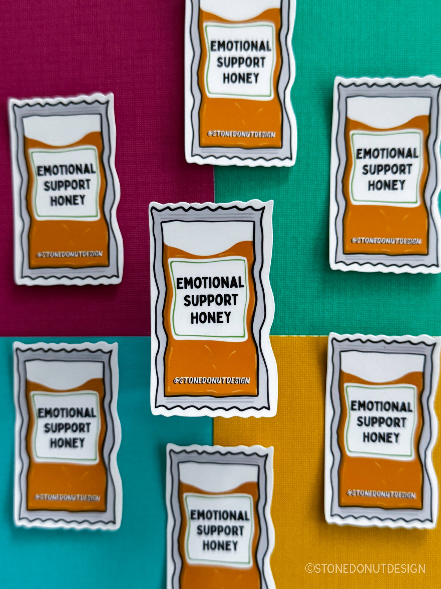 Emotional Support Honey Packet Sticker