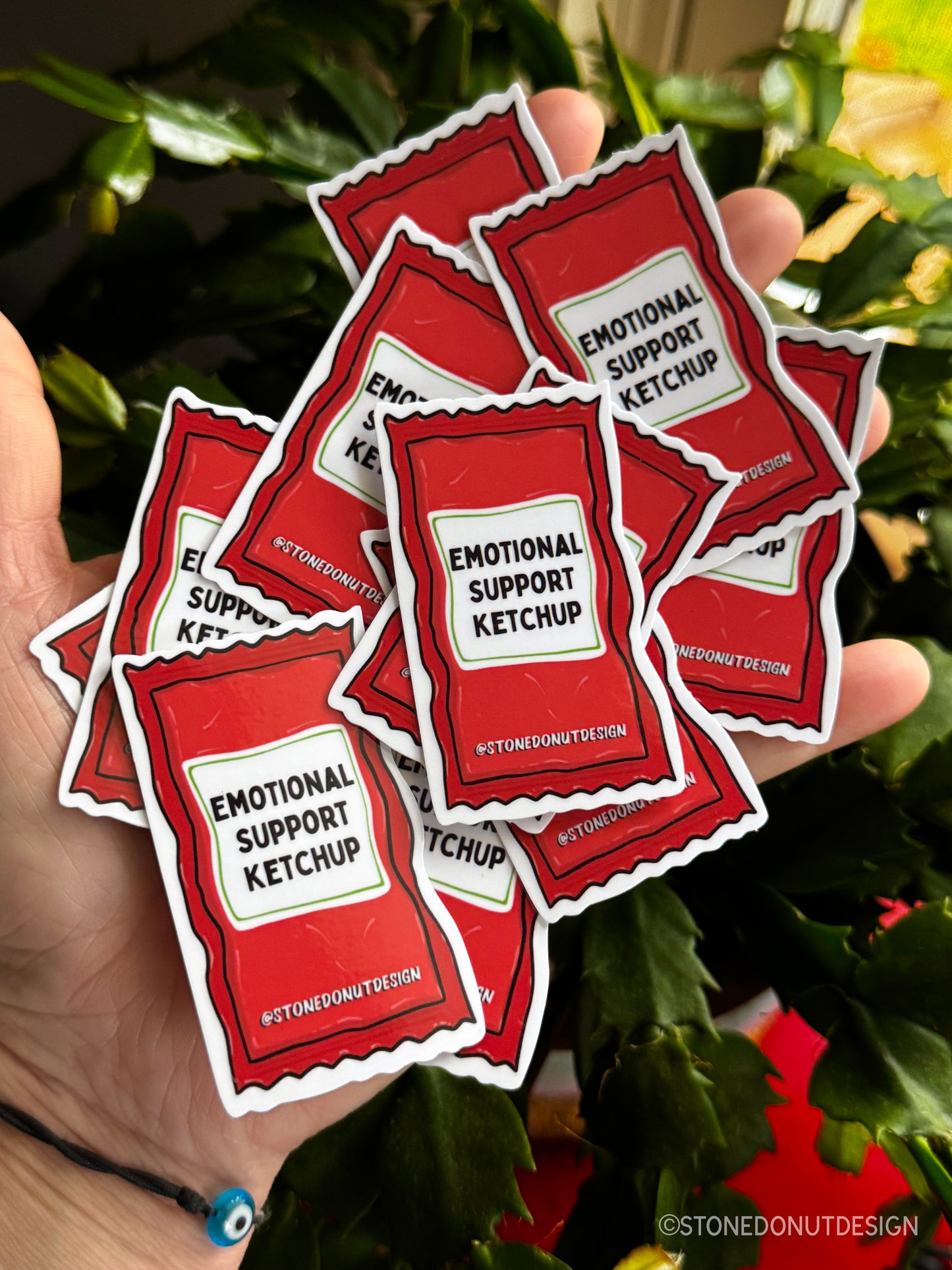 Emotional Support Ketchup Packet Sticker