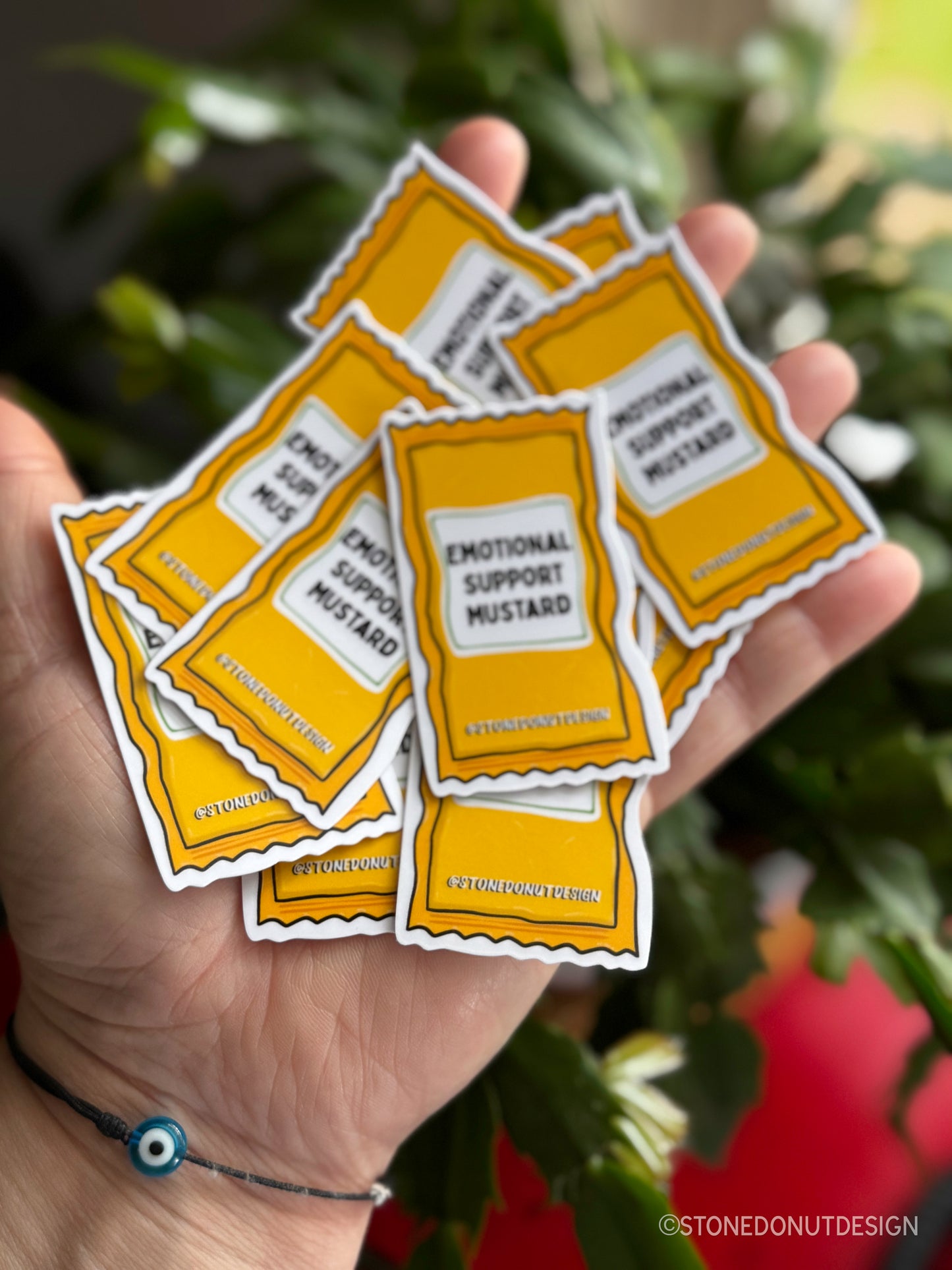 Emotional Support Mustard Packet Sticker