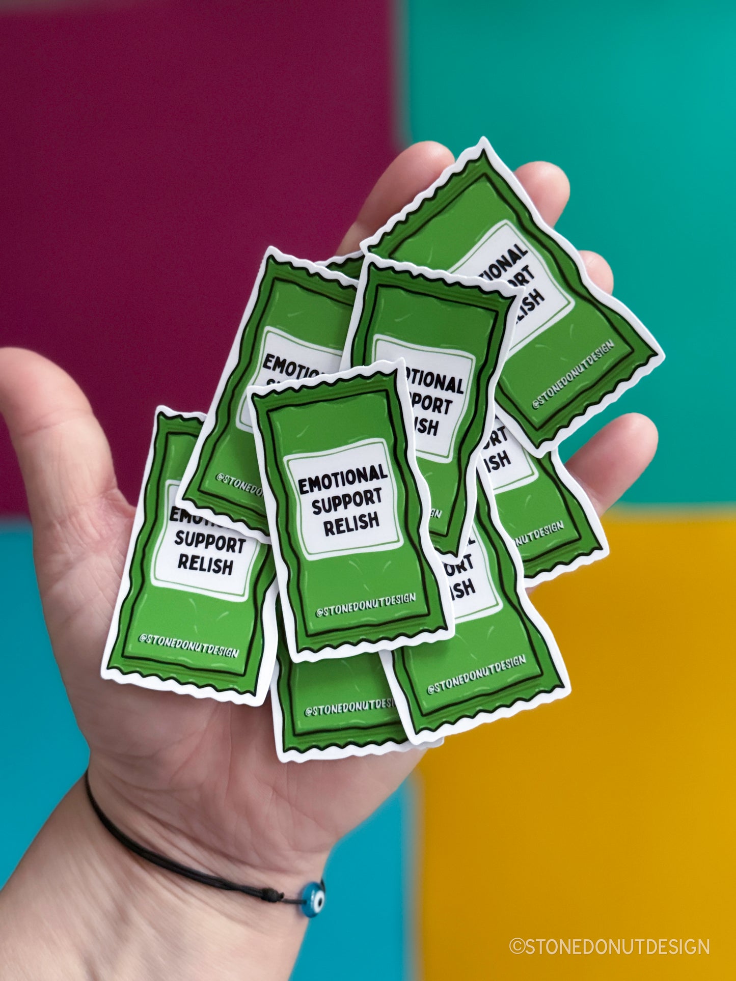 Emotional Support Relish Packet Sticker