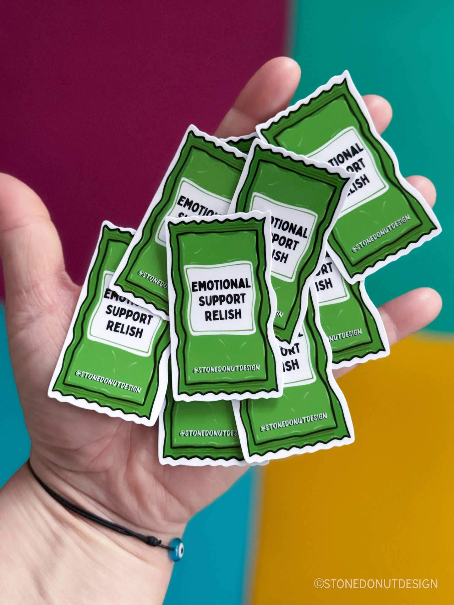 Emotional Support Relish Packet Sticker