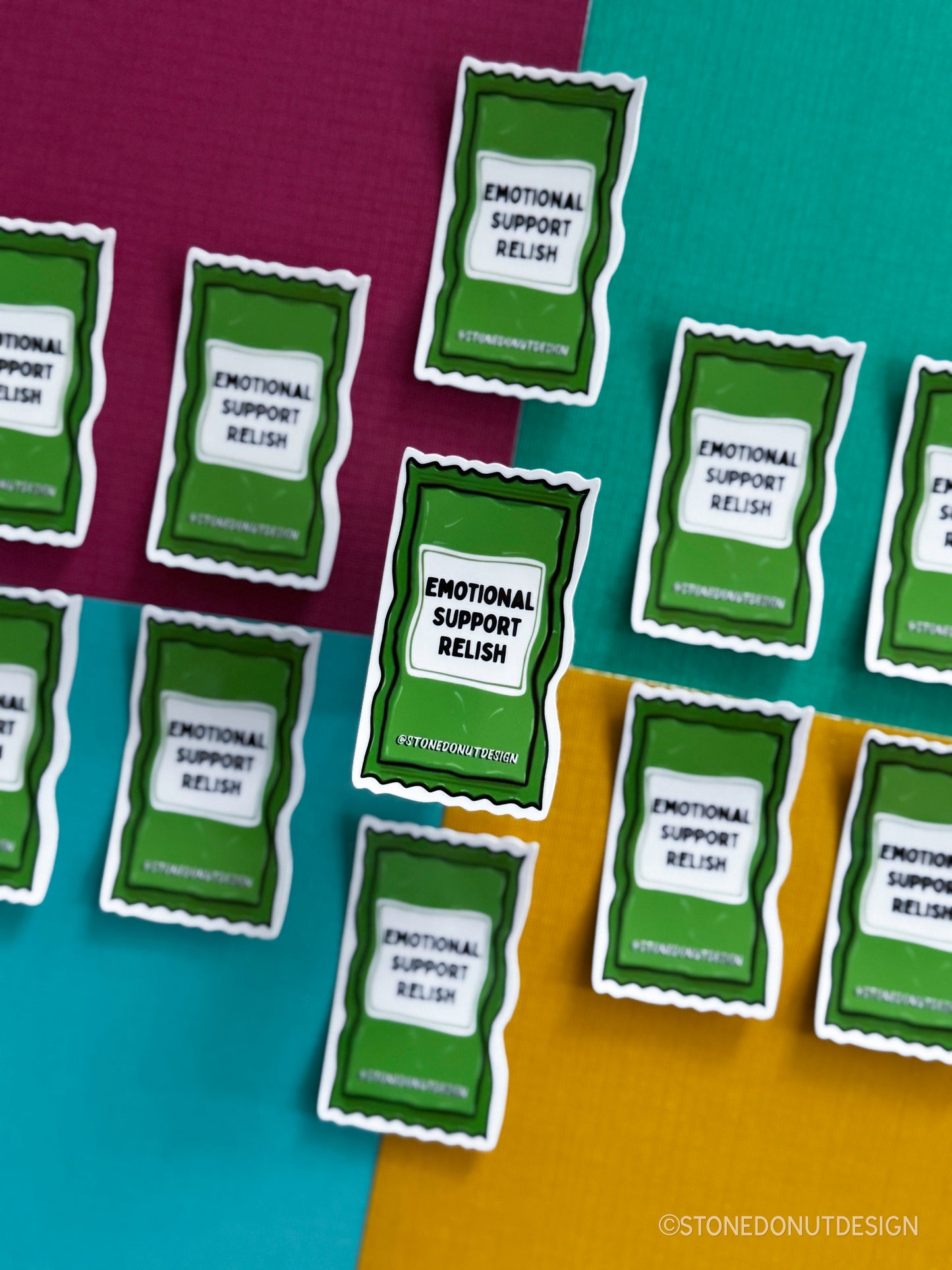 Emotional Support Relish Packet Sticker