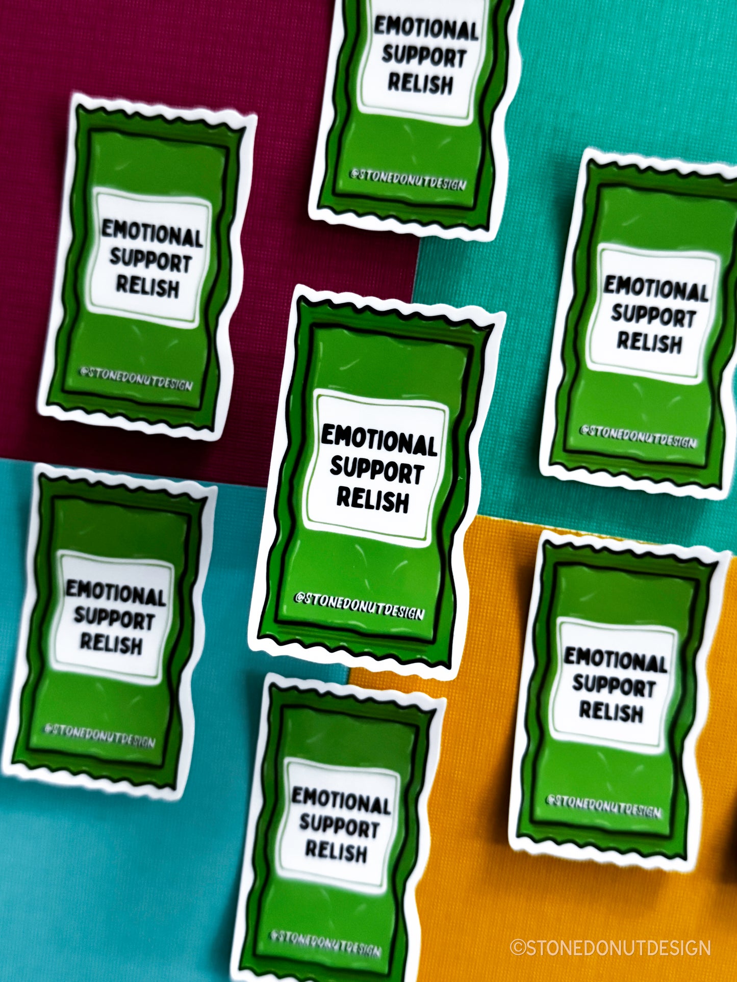 Emotional Support Relish Packet Sticker