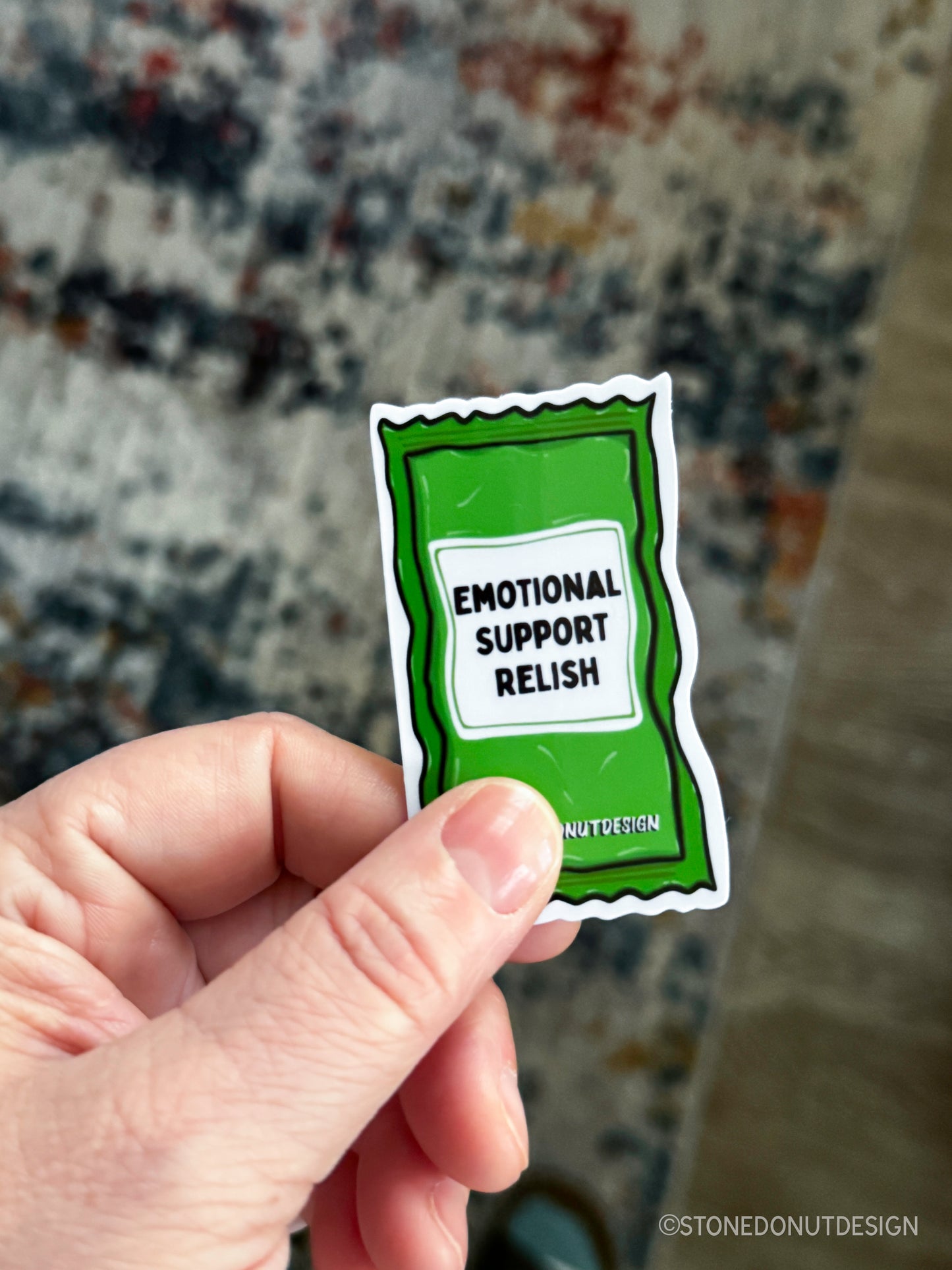 Emotional Support Relish Packet Sticker