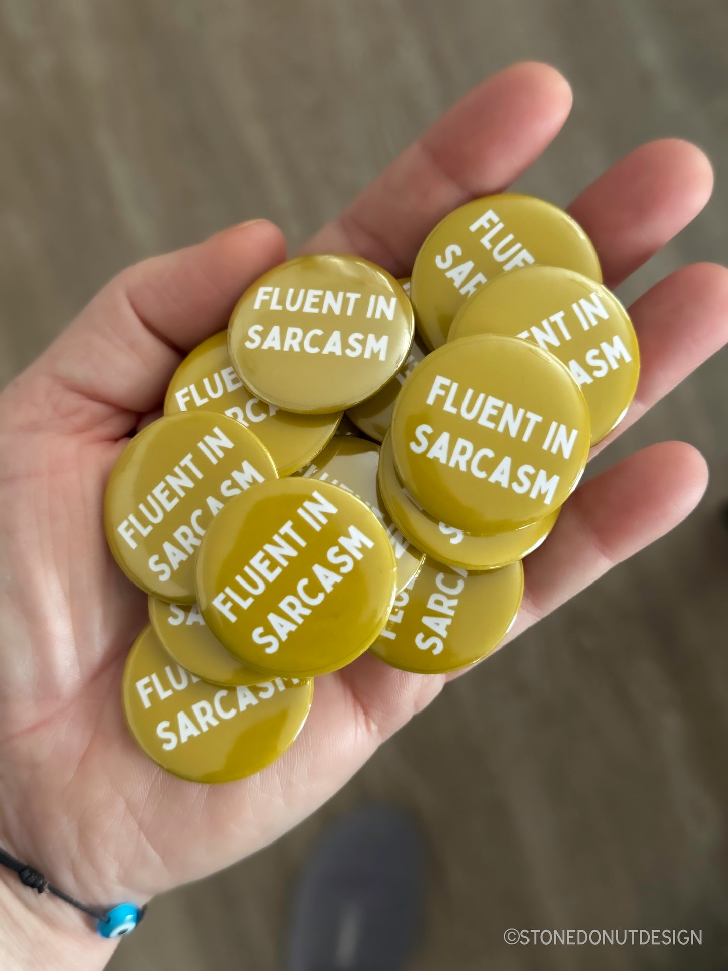 Fluent in Sarcasm Pinback Button