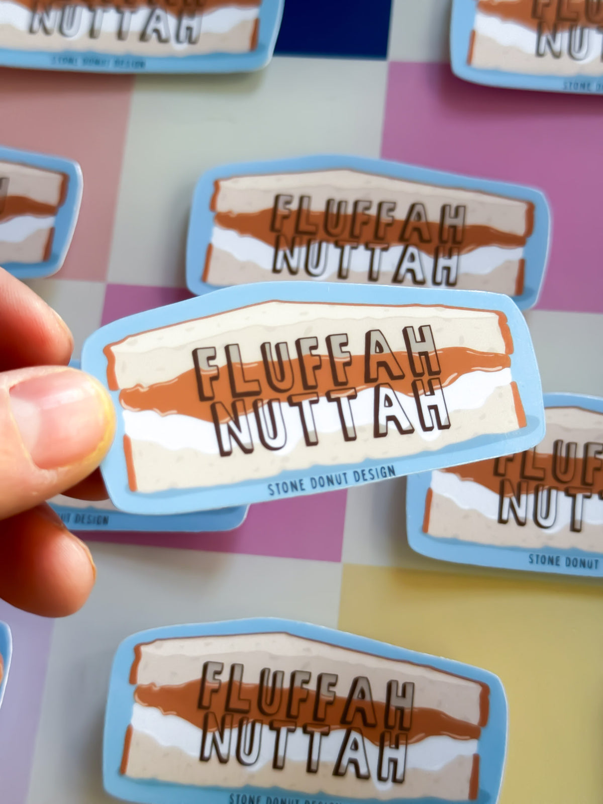 Fluffah Nuttah Vinyl Sticker