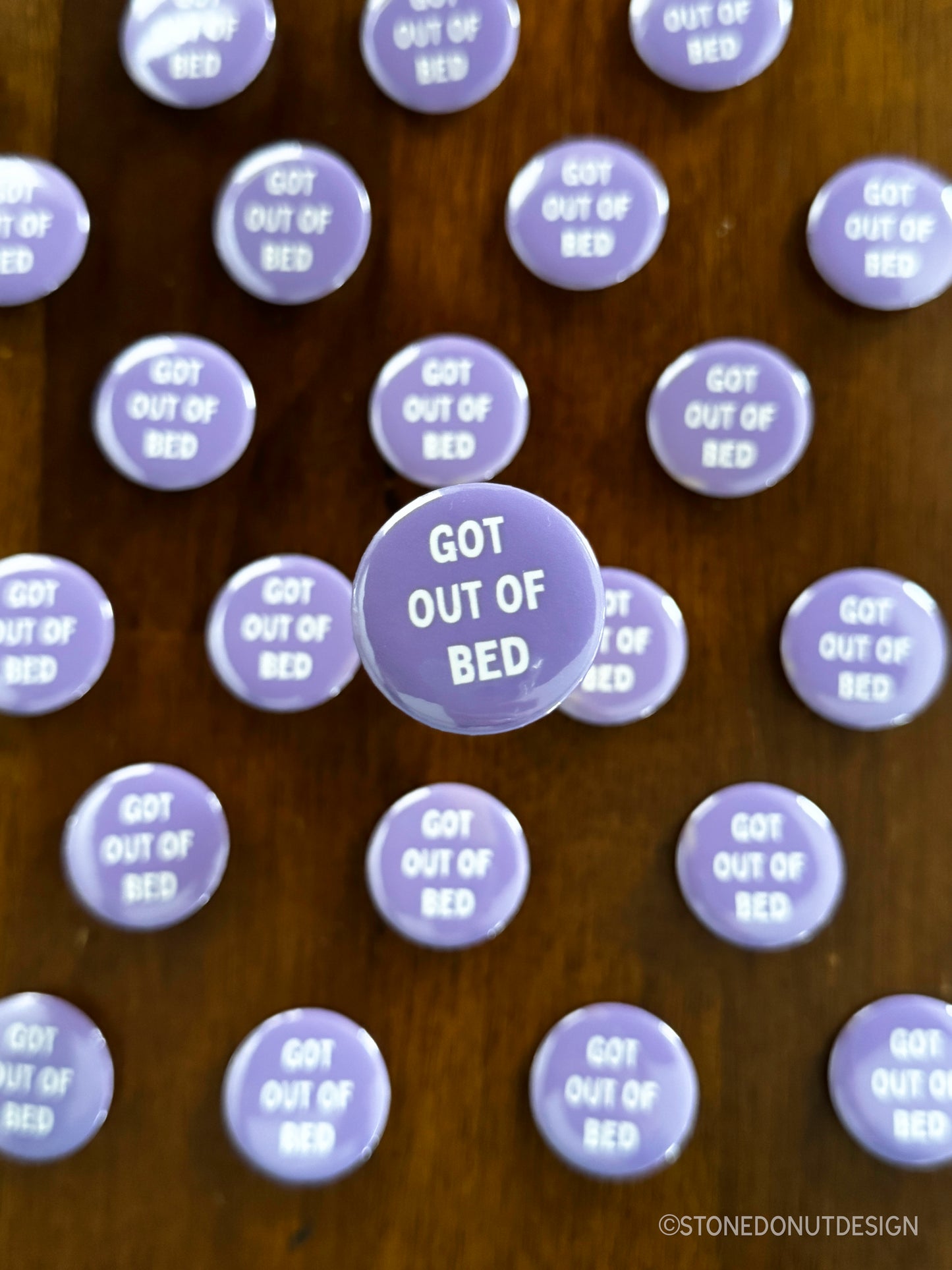 Got Out of Bed Pinback Button