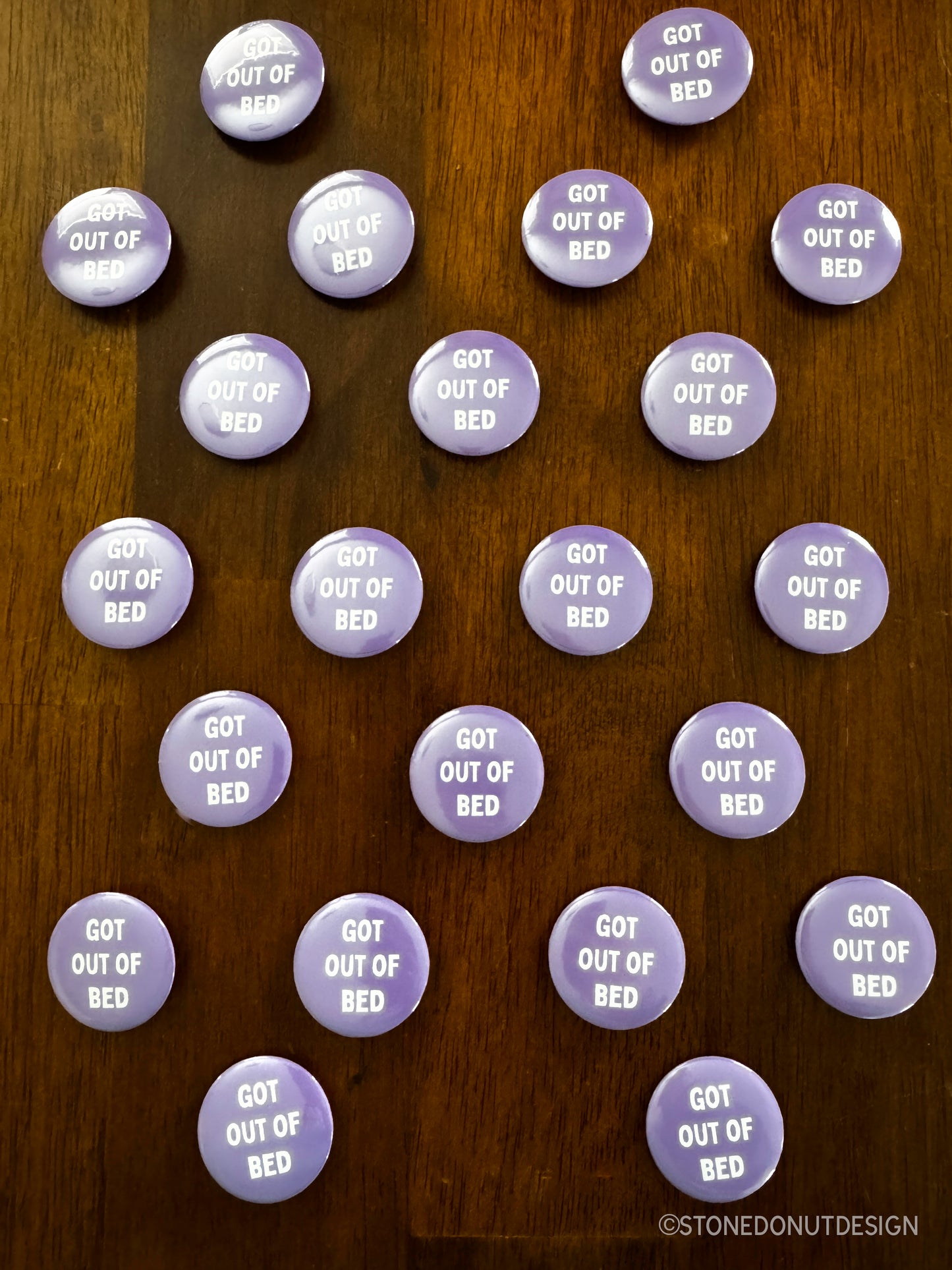 Got Out of Bed Pinback Button