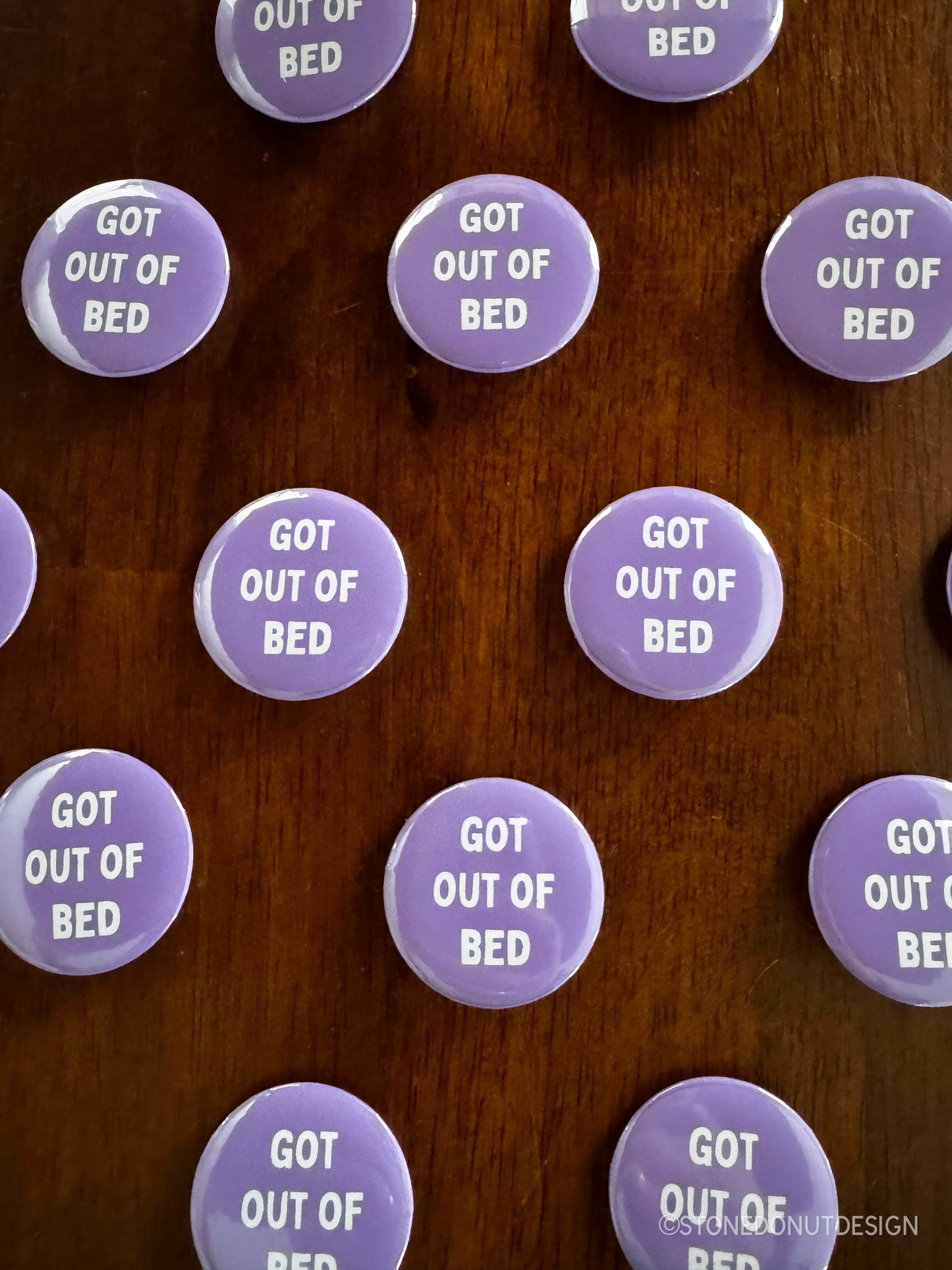 Got Out of Bed Pinback Button