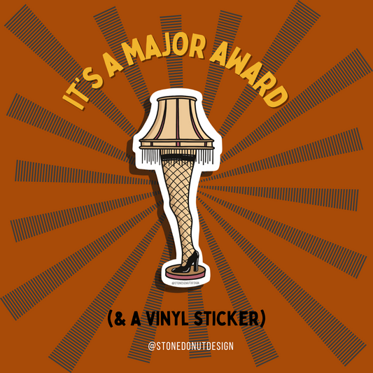 Leg Lamp Major Award Vinyl Sticker