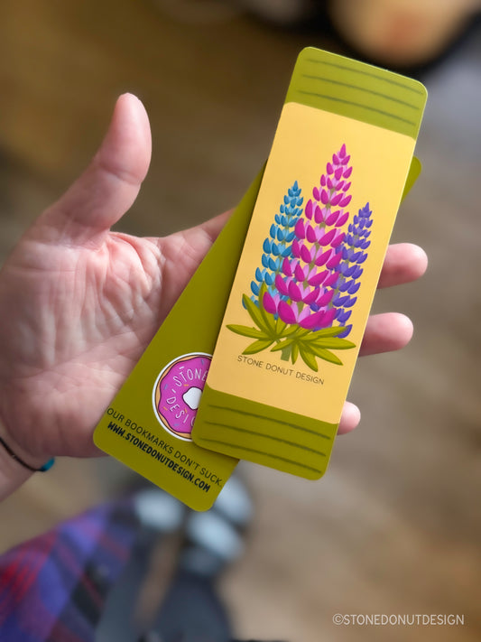 Lupine Matte Bookmark