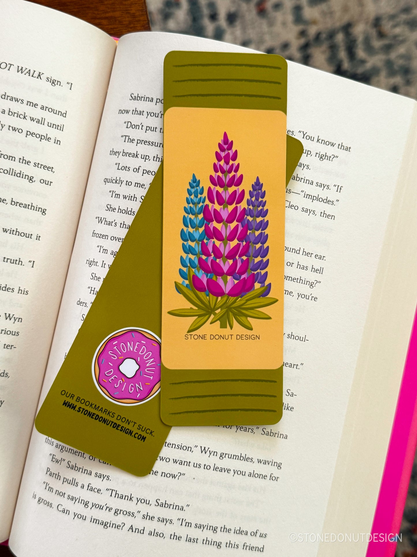 Lupine Matte Bookmark