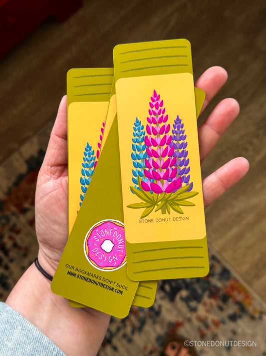 Lupine Matte Bookmark