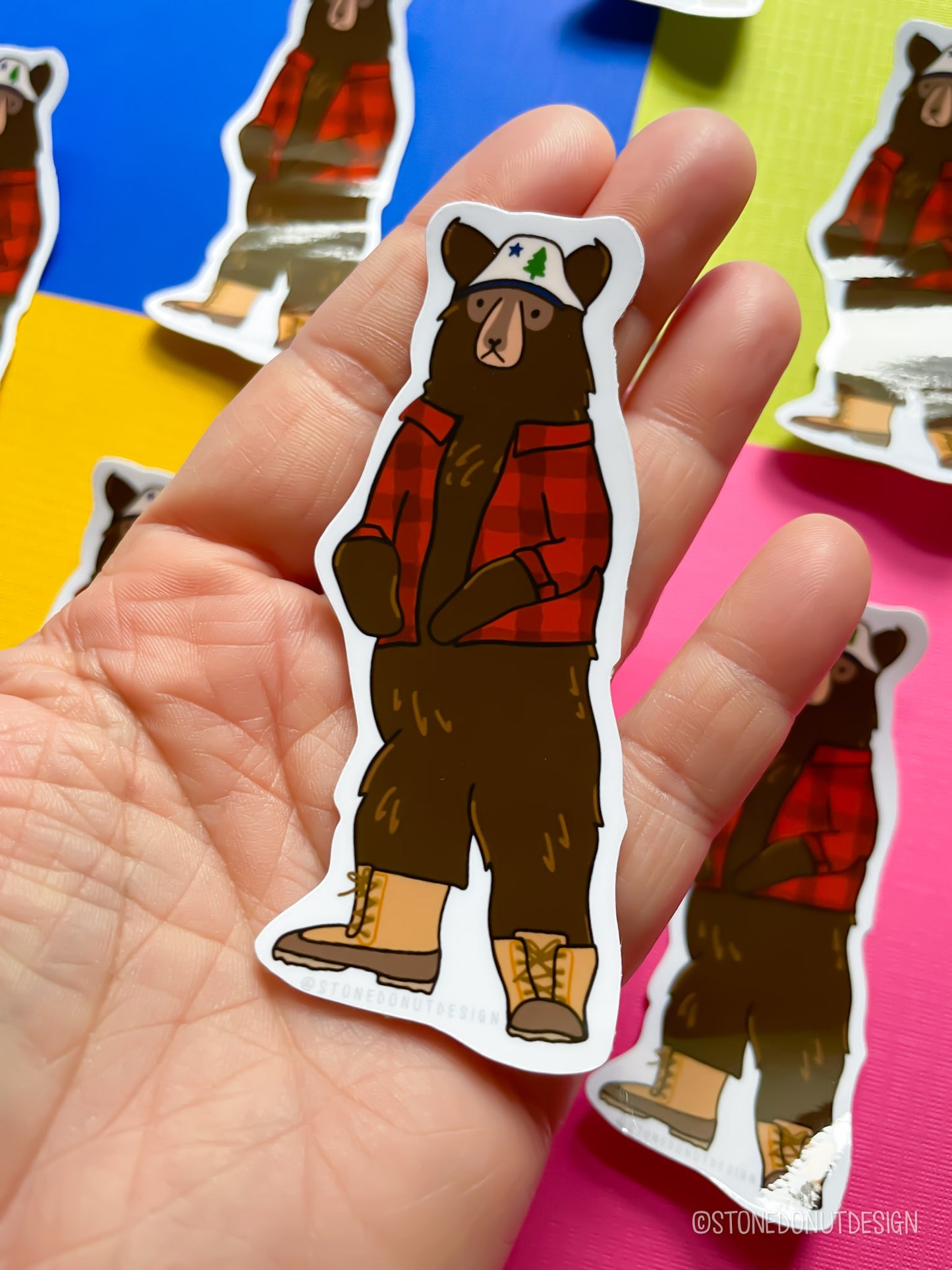 Maine Black Bear Vinyl Sticker or Magnet
