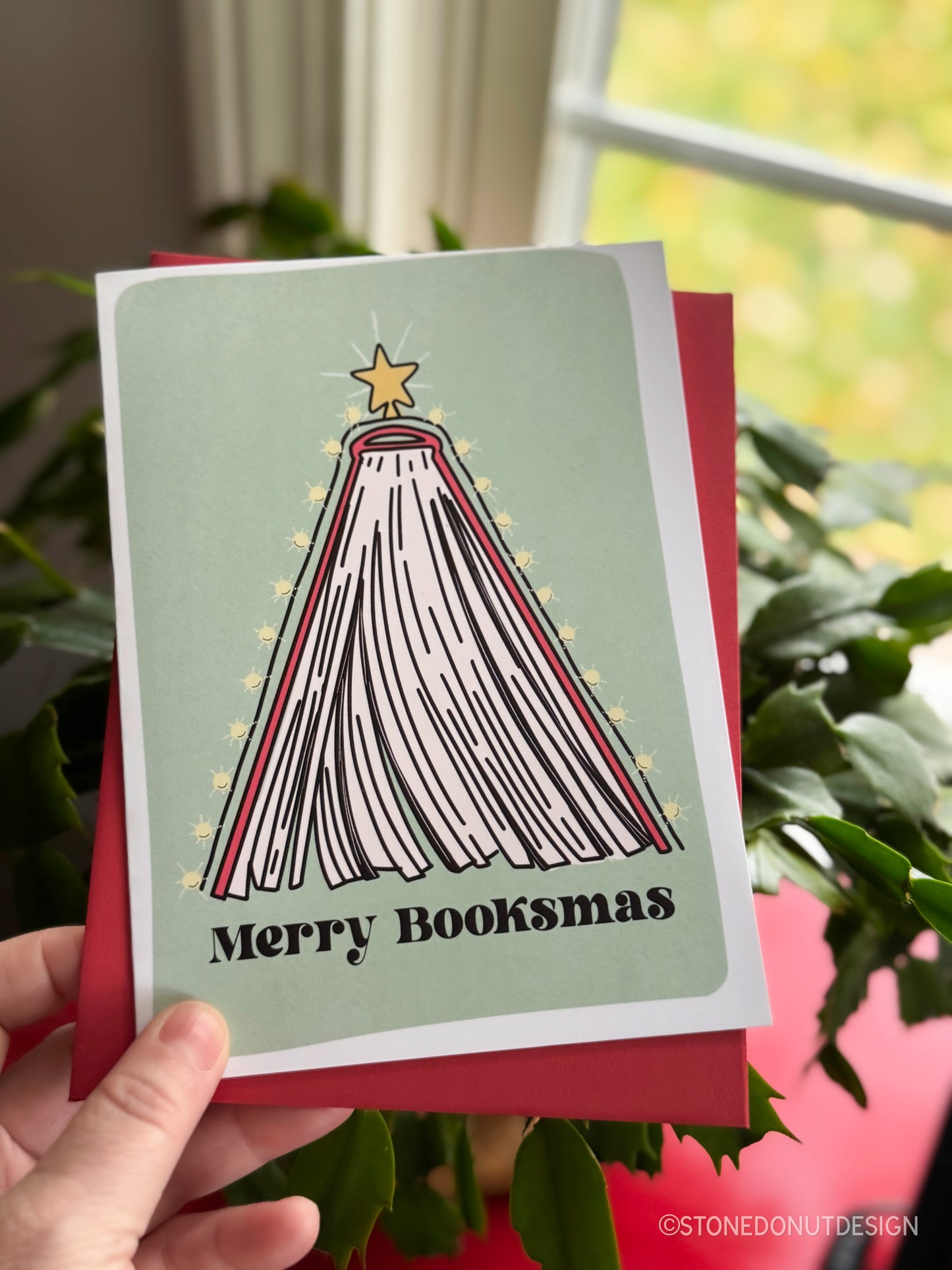 Merry Booksmas Holiday Greeting Card