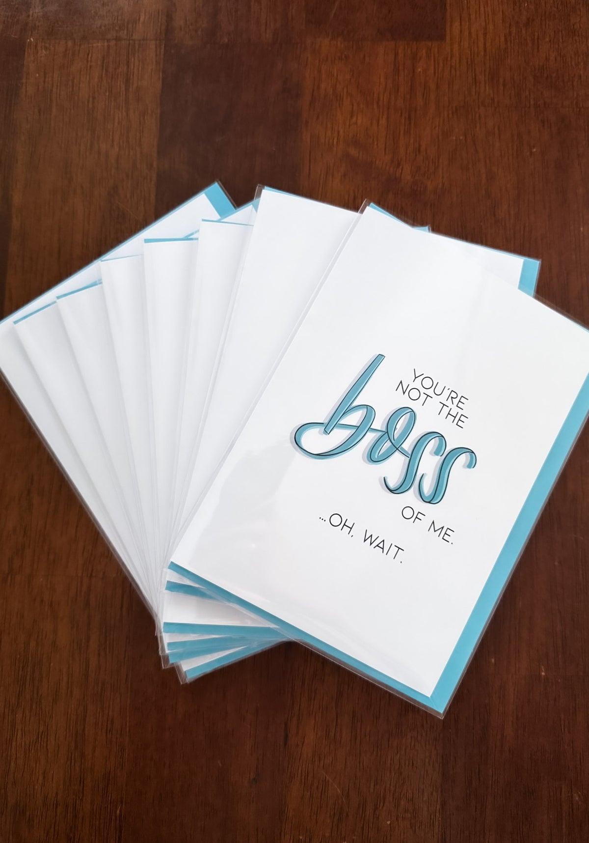 You're Not the Boss of Me Funny Boss's Day Card by StoneDonut Design
