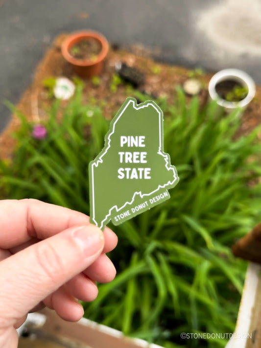 Pine Tree State Maine Sticker