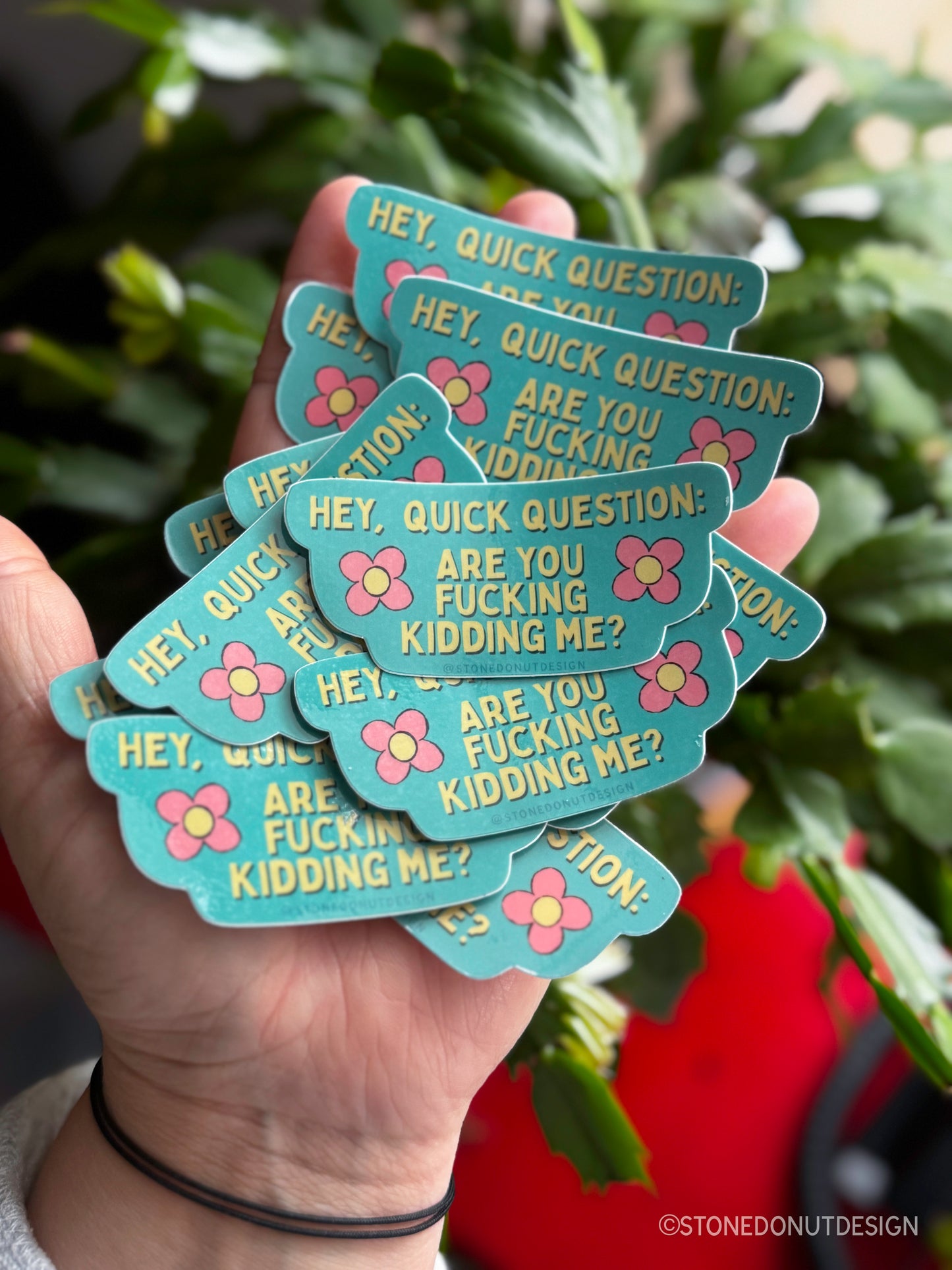 Quick Question - What the Actual Fuck Vinyl Sticker