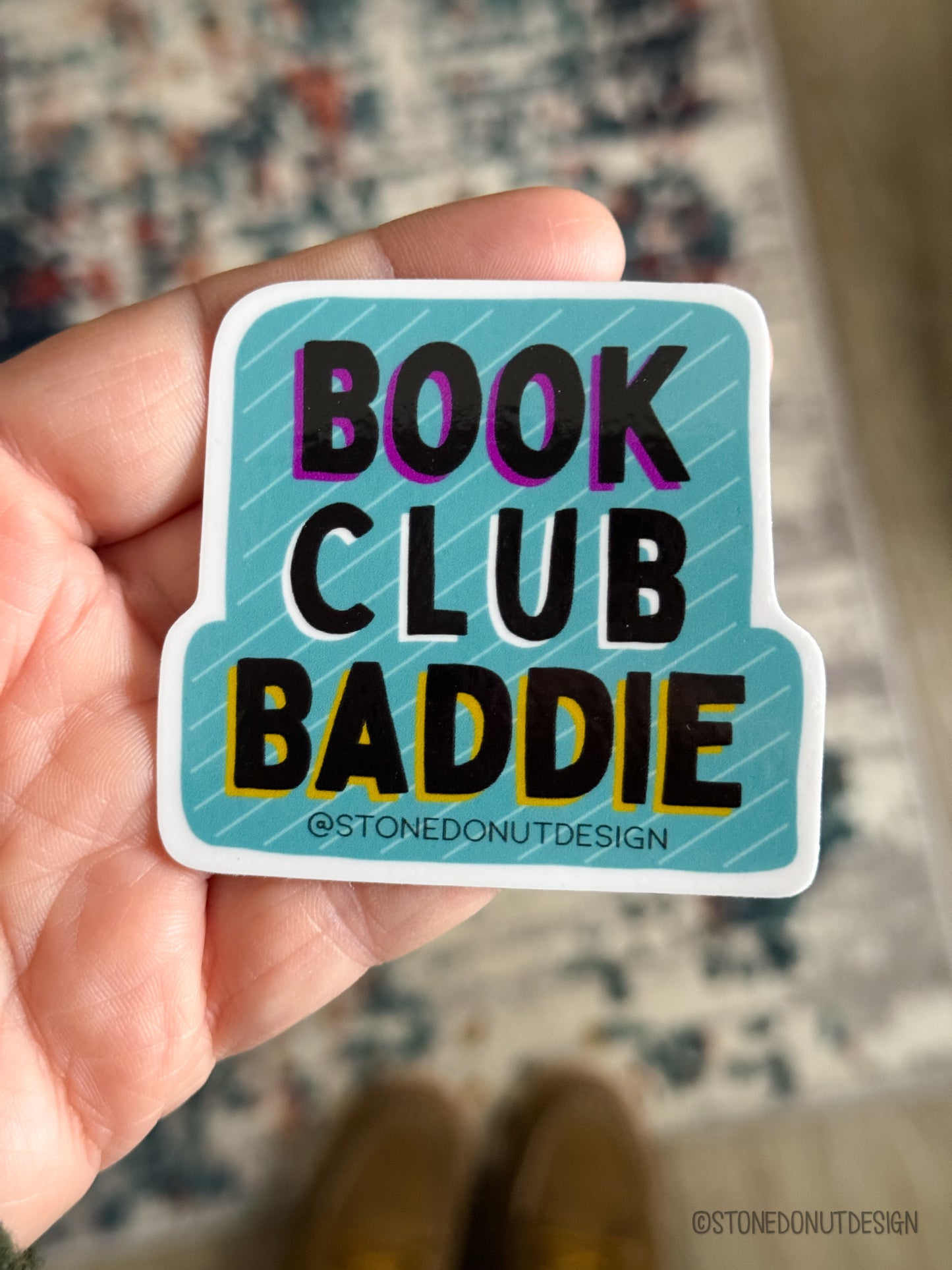 Book Club Baddie Vinyl Sticker