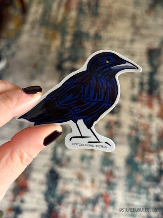 Crow or Raven Vinyl Sticker