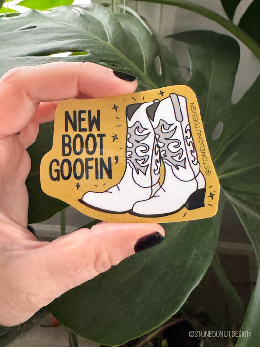New Boot Goofin' Vinyl Sticker