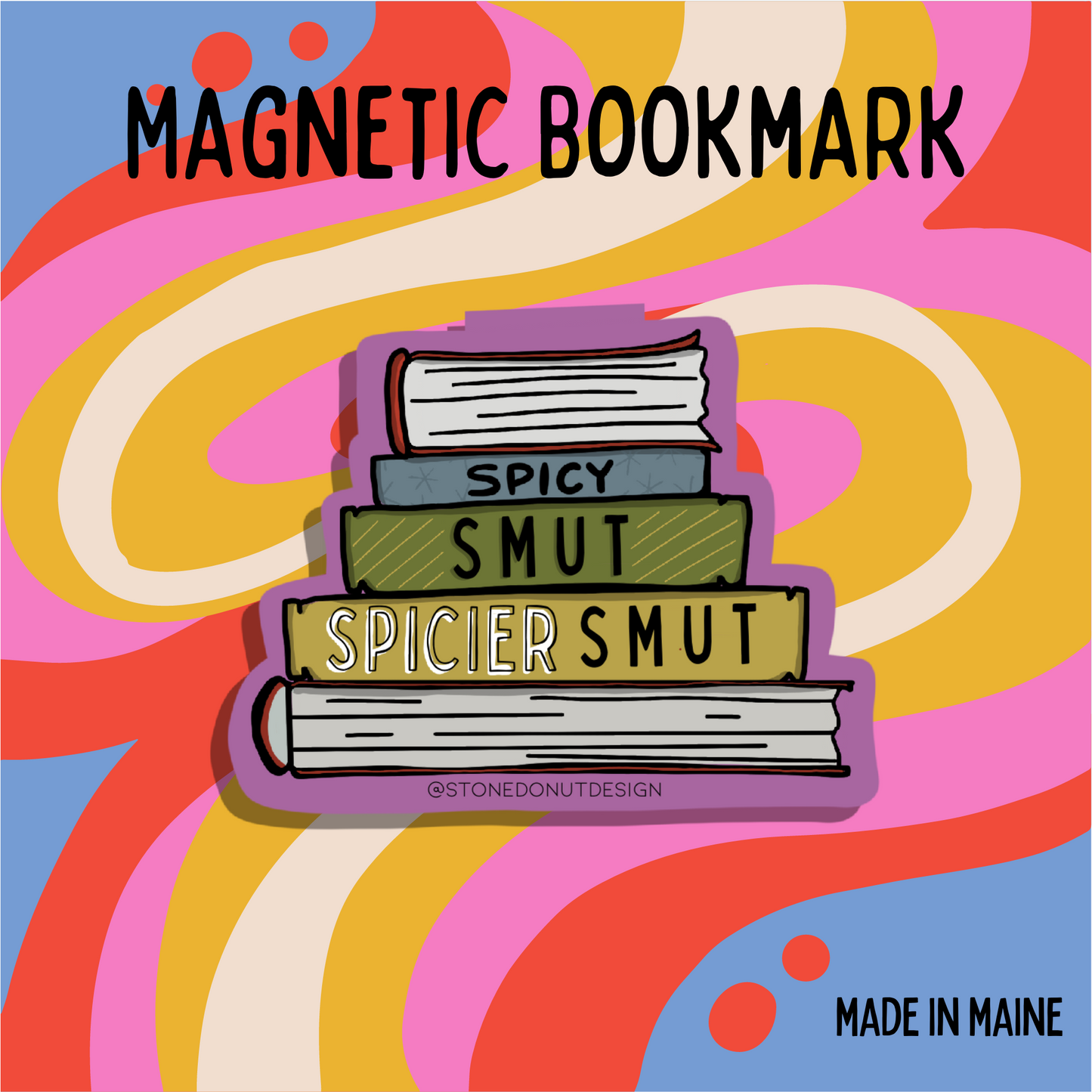 Smut Stack Magnetic Bookmark