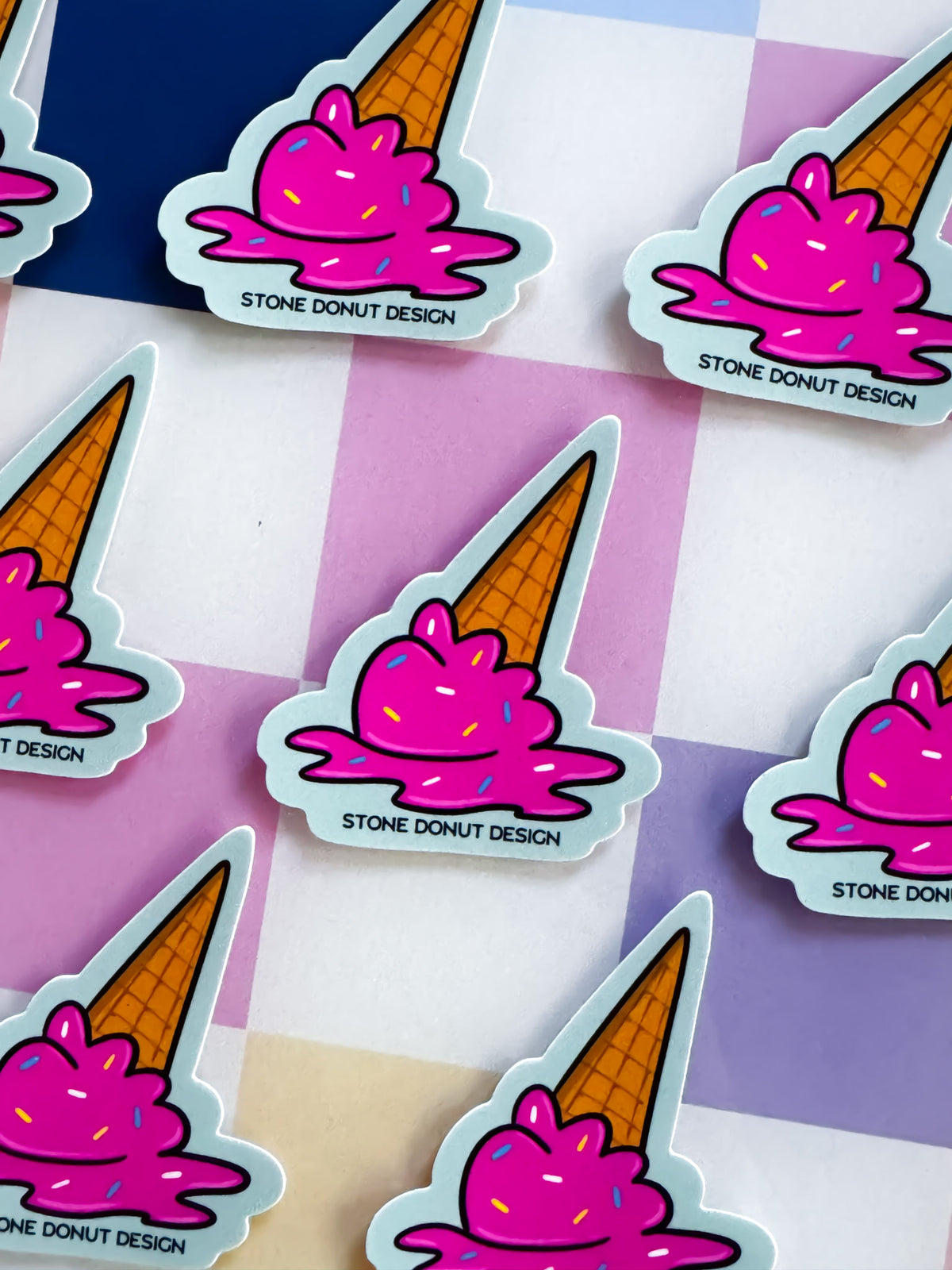 Sprinkle Cone Vinyl Sticker