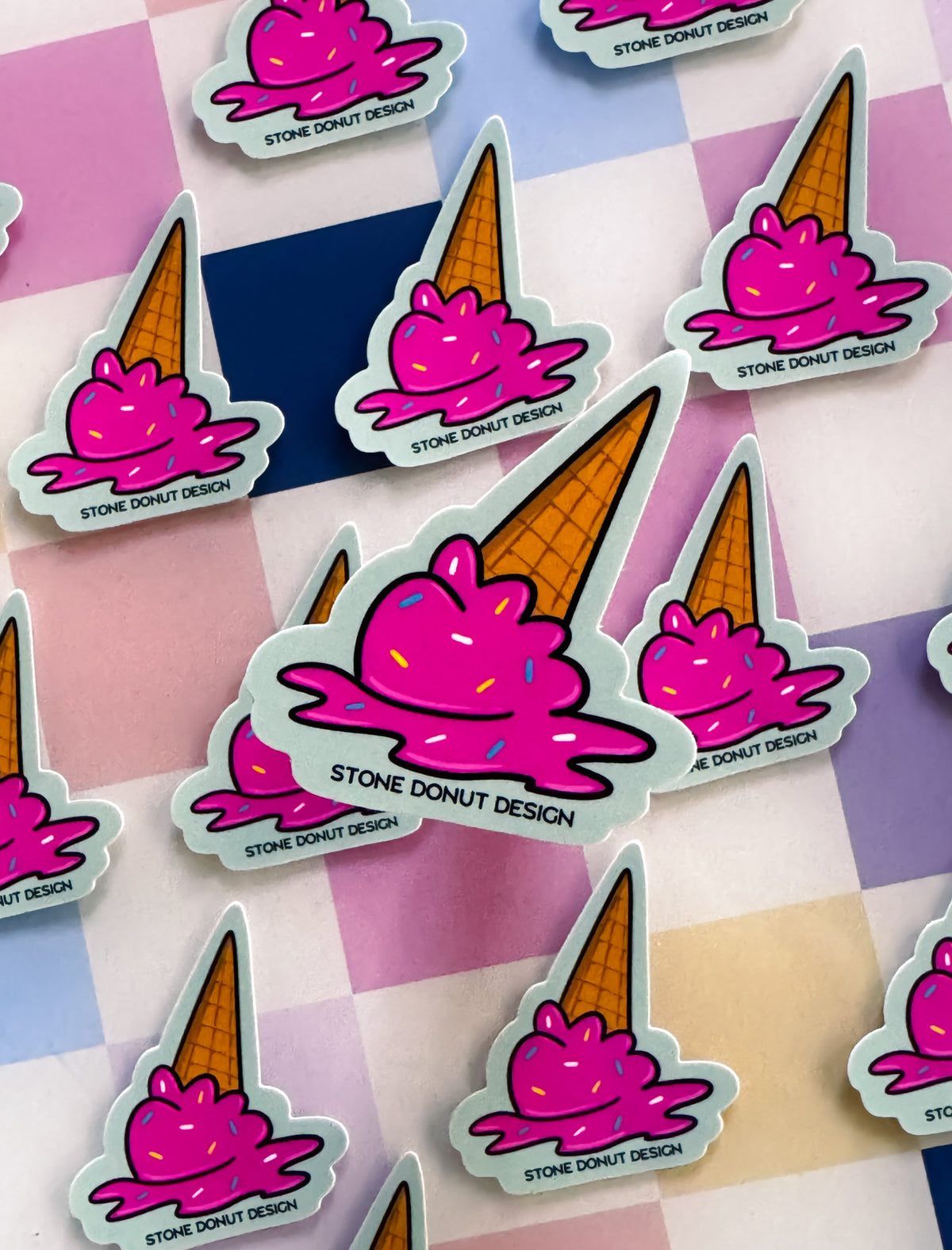 Sprinkle Cone Vinyl Sticker