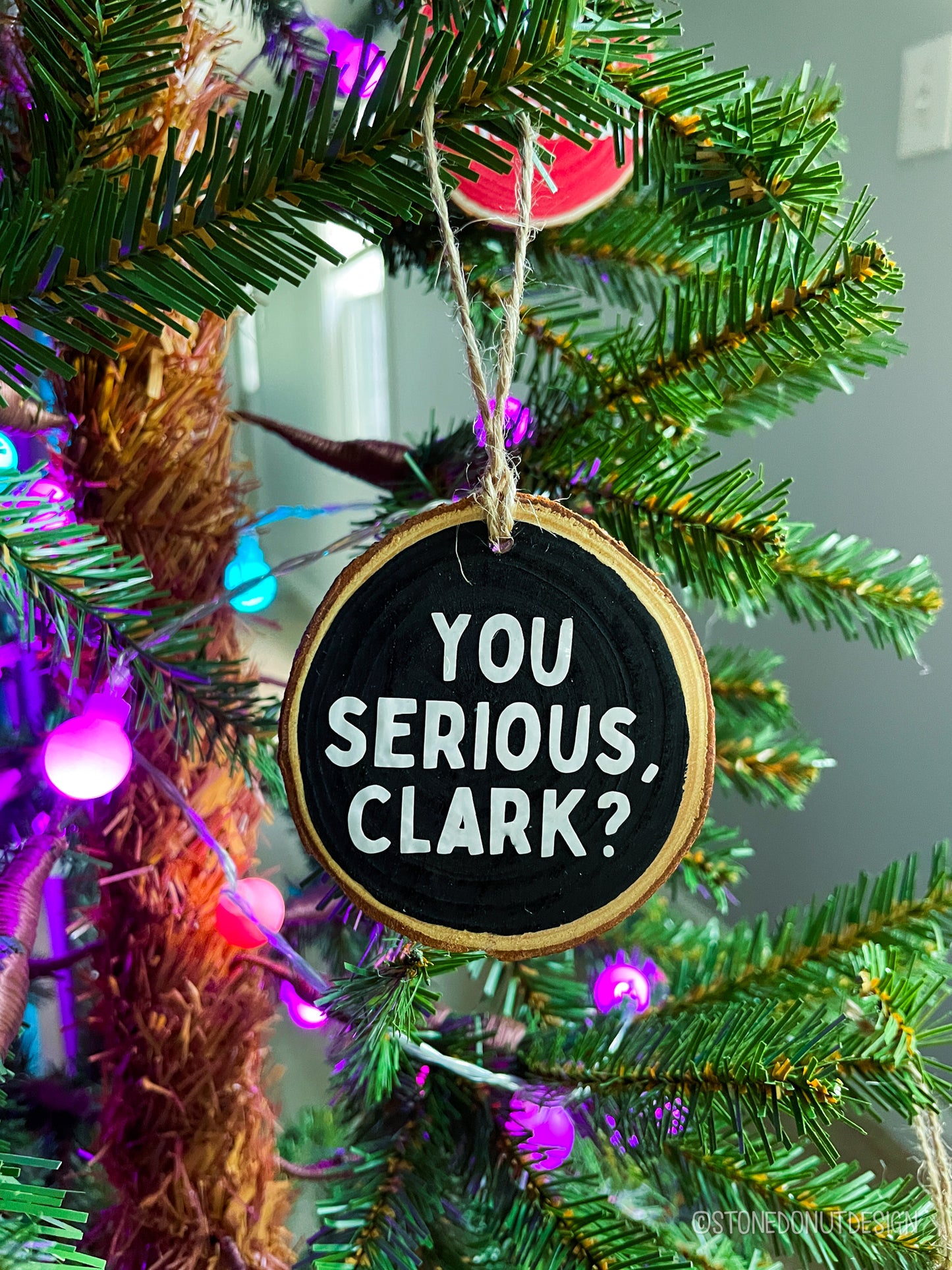 SOLD OUT! Funny Wood Slice Christmas Ornament