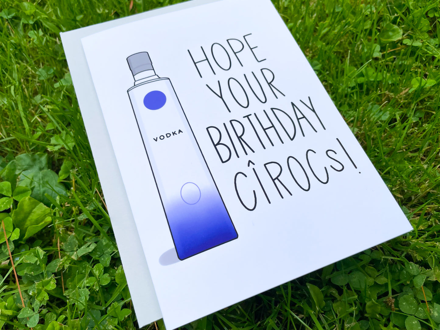 Hope Your Birthday Cirocs 5x7 Card