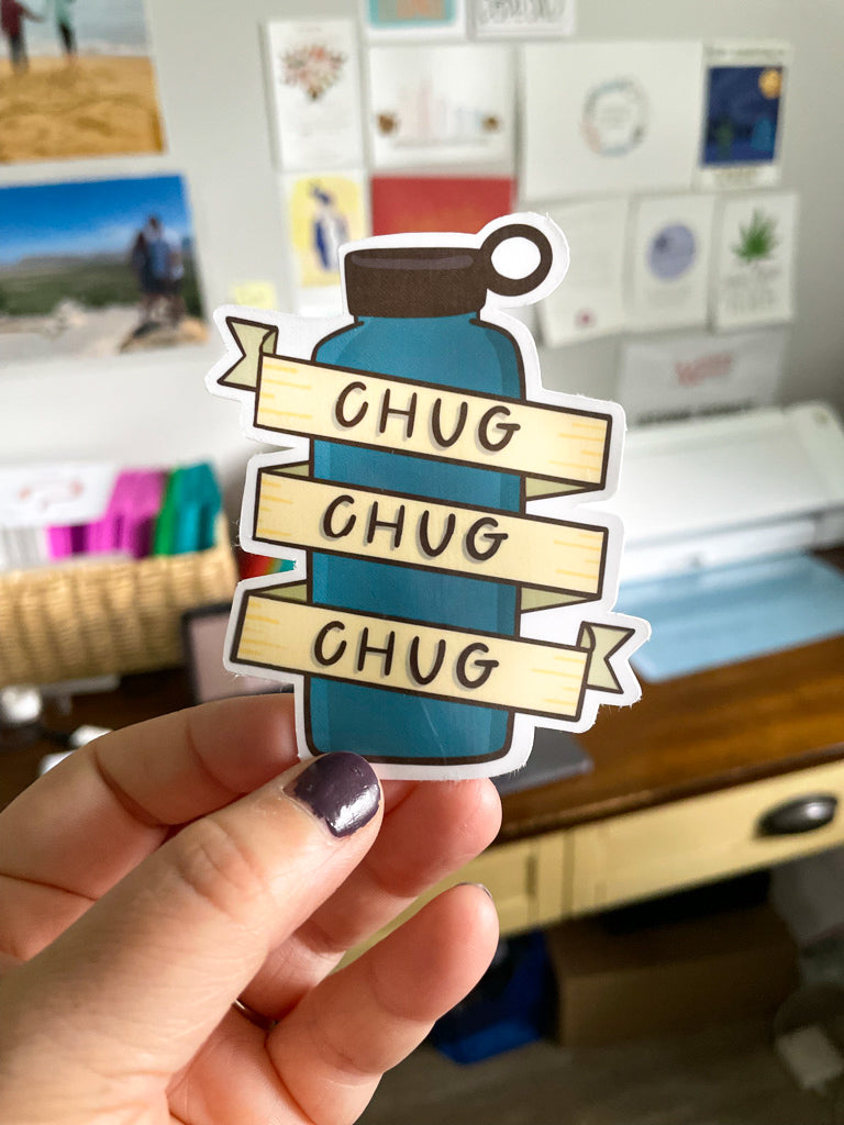 Chug Chug Chug Vinyl Sticker