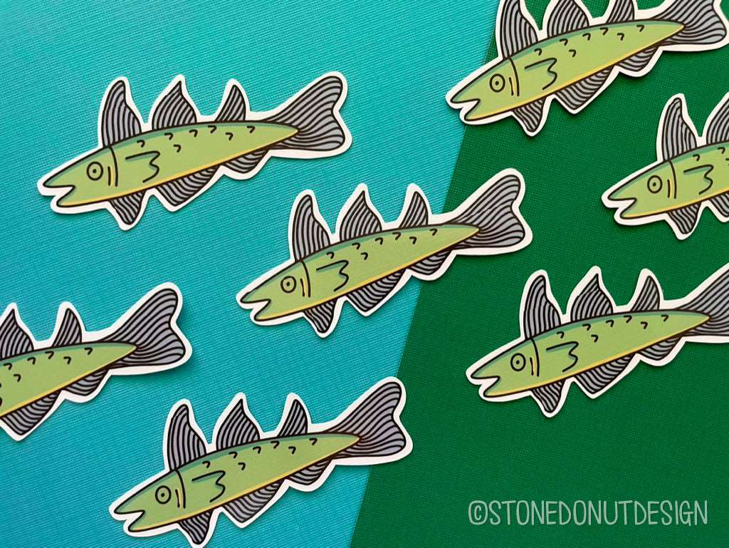 Cod Vinyl Sticker – Stone Donut Design