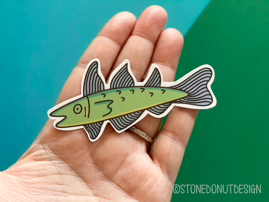 Cod Vinyl Sticker – Stone Donut Design