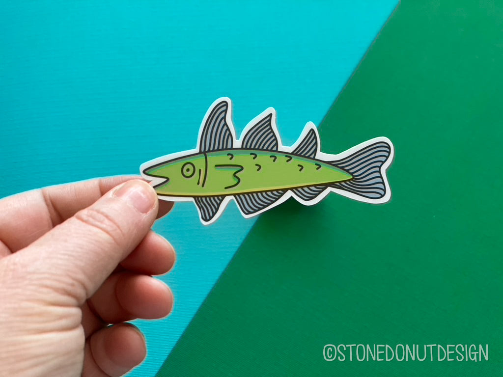 Cod Vinyl Sticker – Stone Donut Design