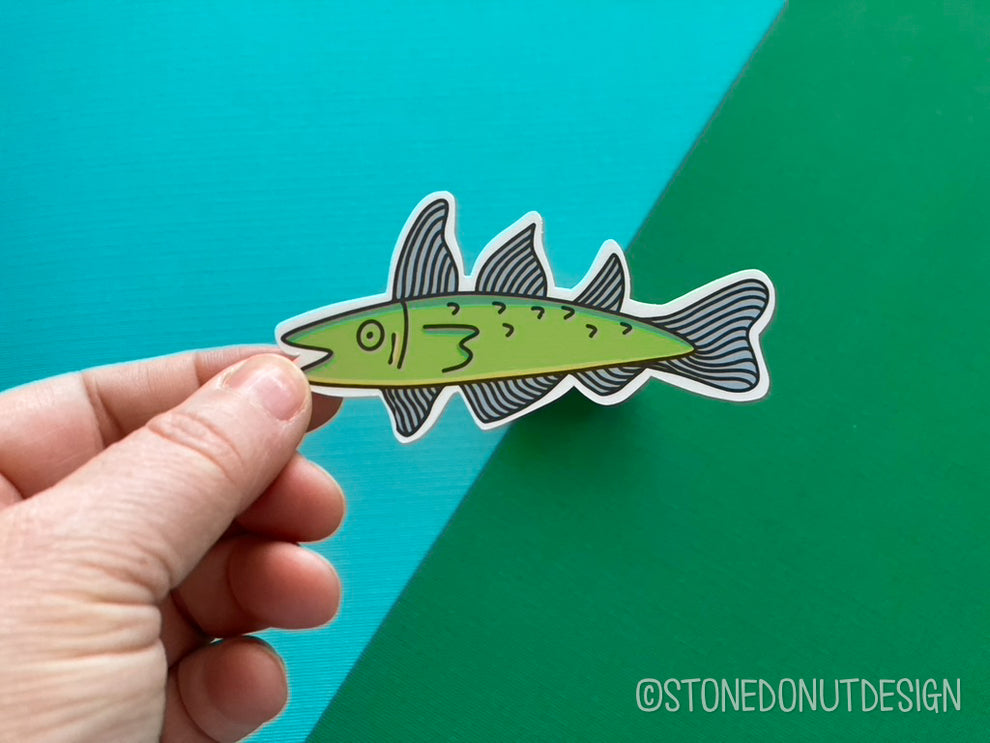 Cod Vinyl Sticker – Stone Donut Design