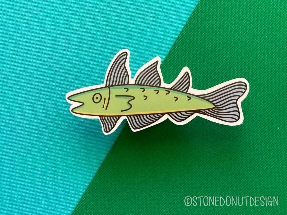 Cod Vinyl Sticker – Stone Donut Design