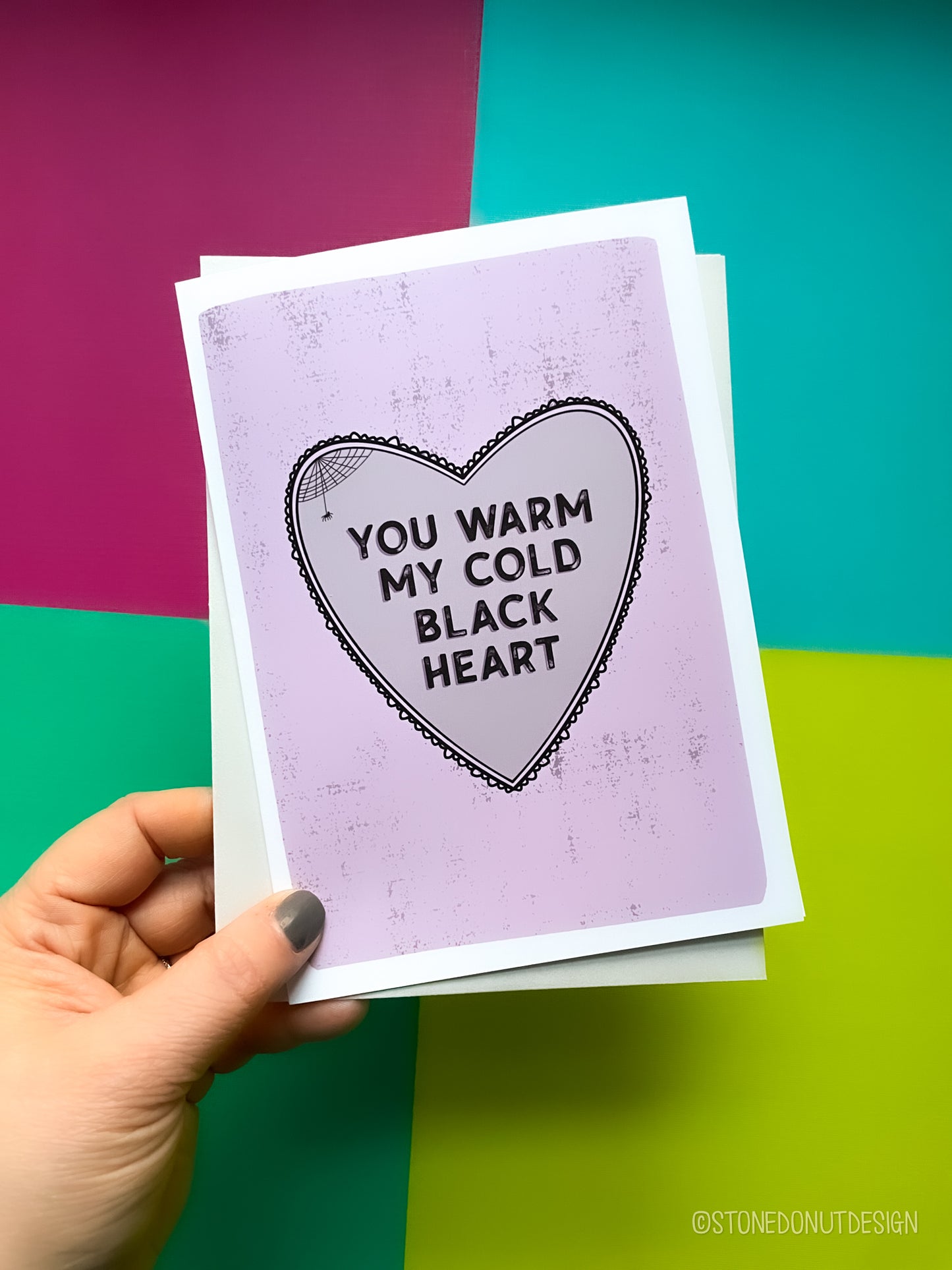 My Cold Black Heart Valentine Card by StoneDonut Design