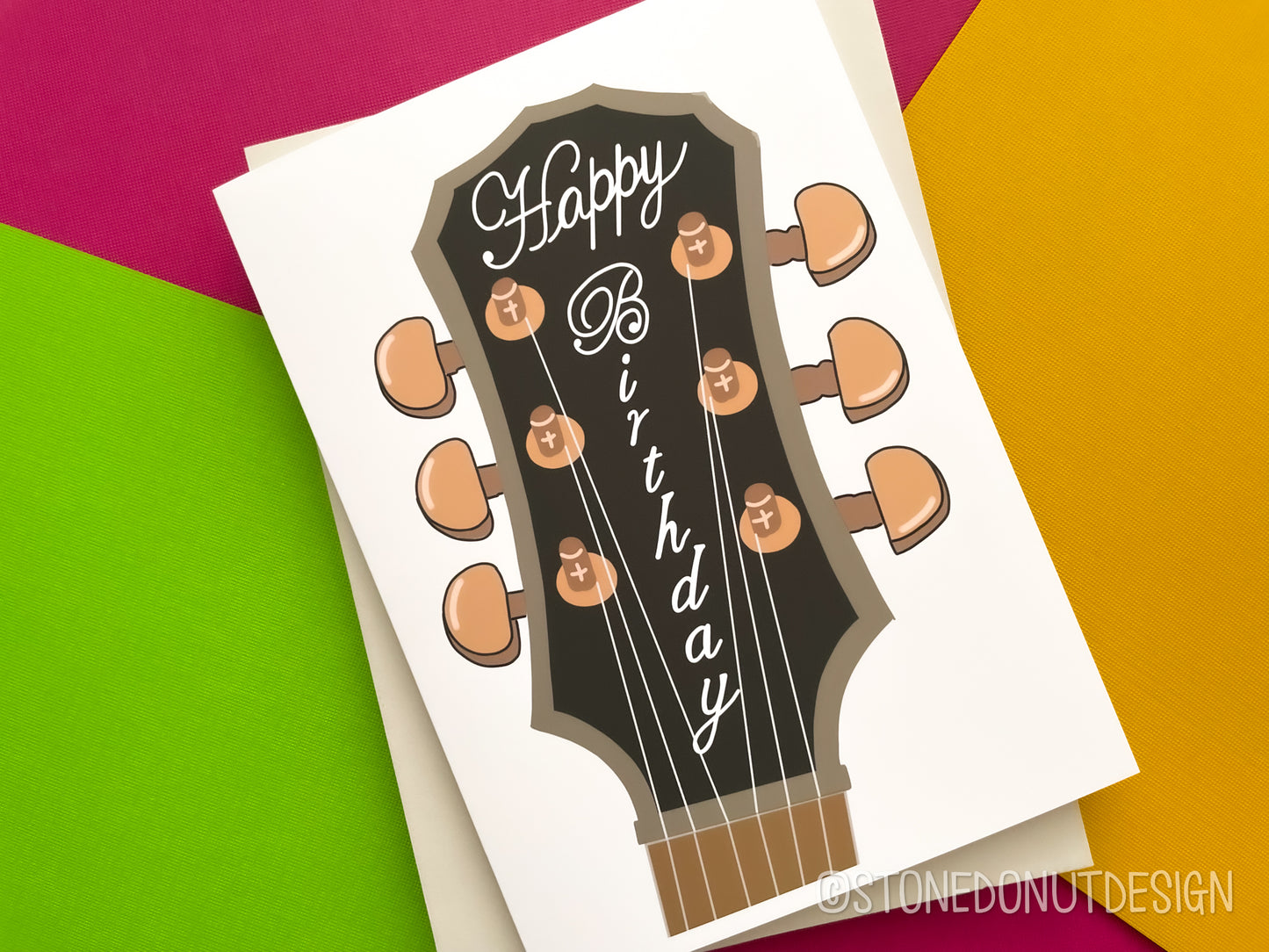Guitar Happy Birthday by StoneDonut Design