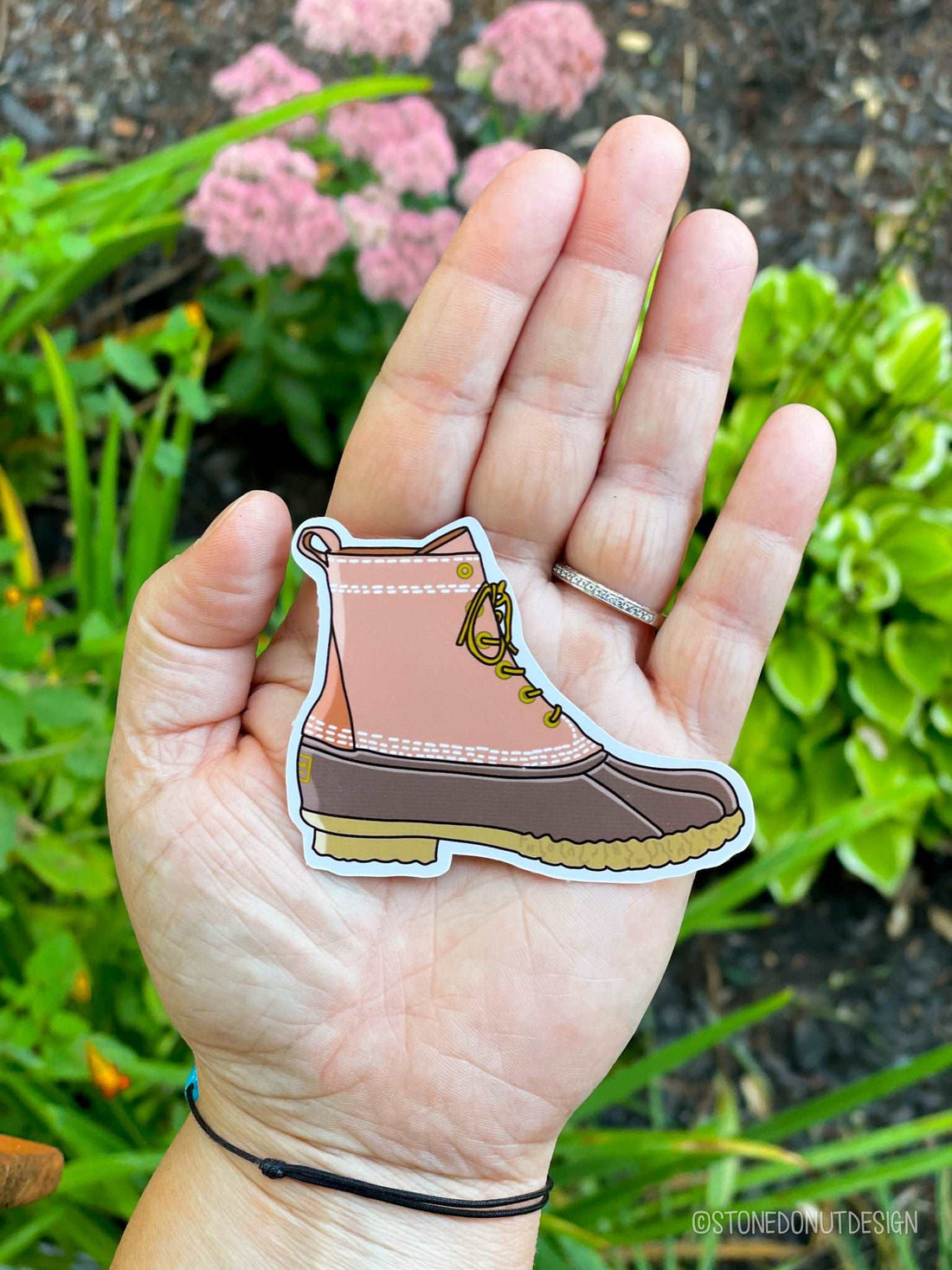 Bean Boot Sticker Bean Boot Mainer Sticker – Stone Donut Design