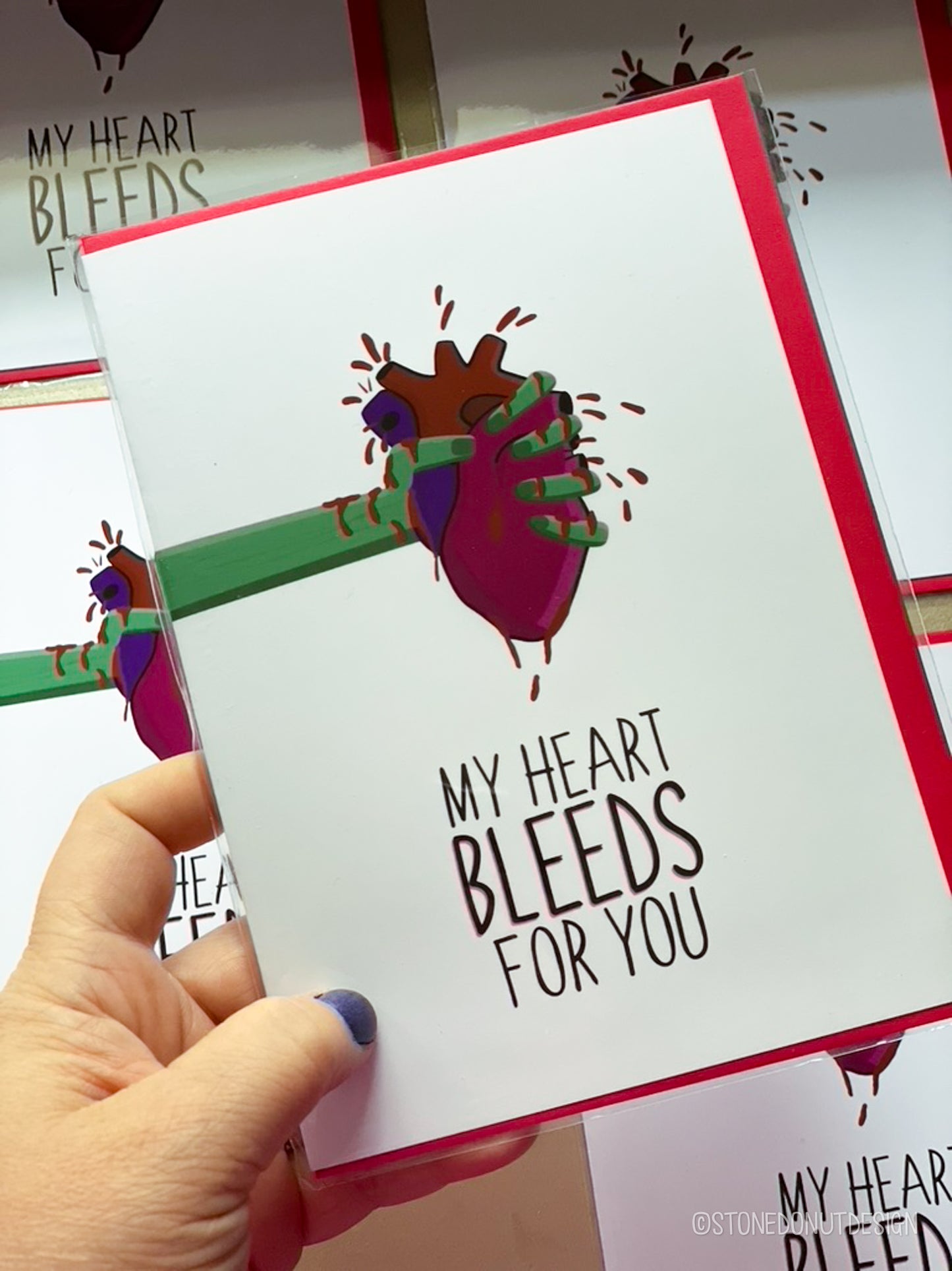 My Heart Bleeds for You Card by StoneDonut Design