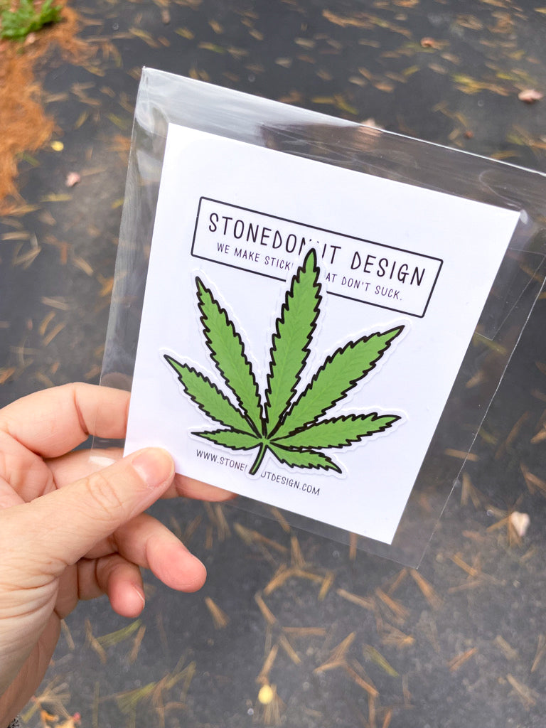 Cannabis Leaf Vinyl Sticker