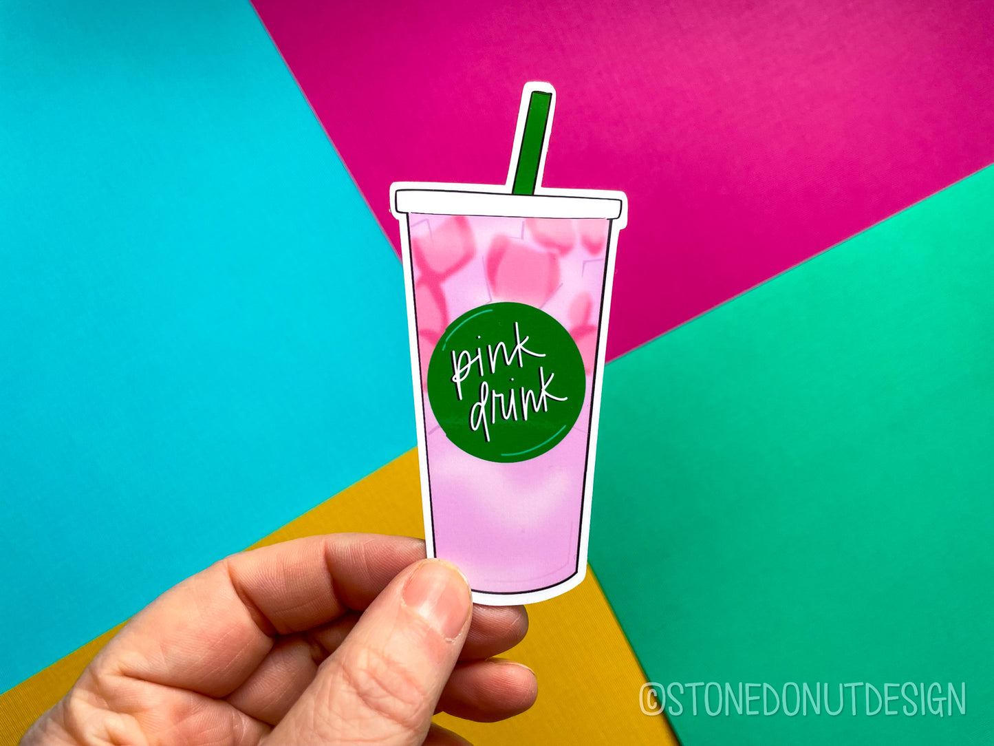 Pink Drink Vinyl Sticker